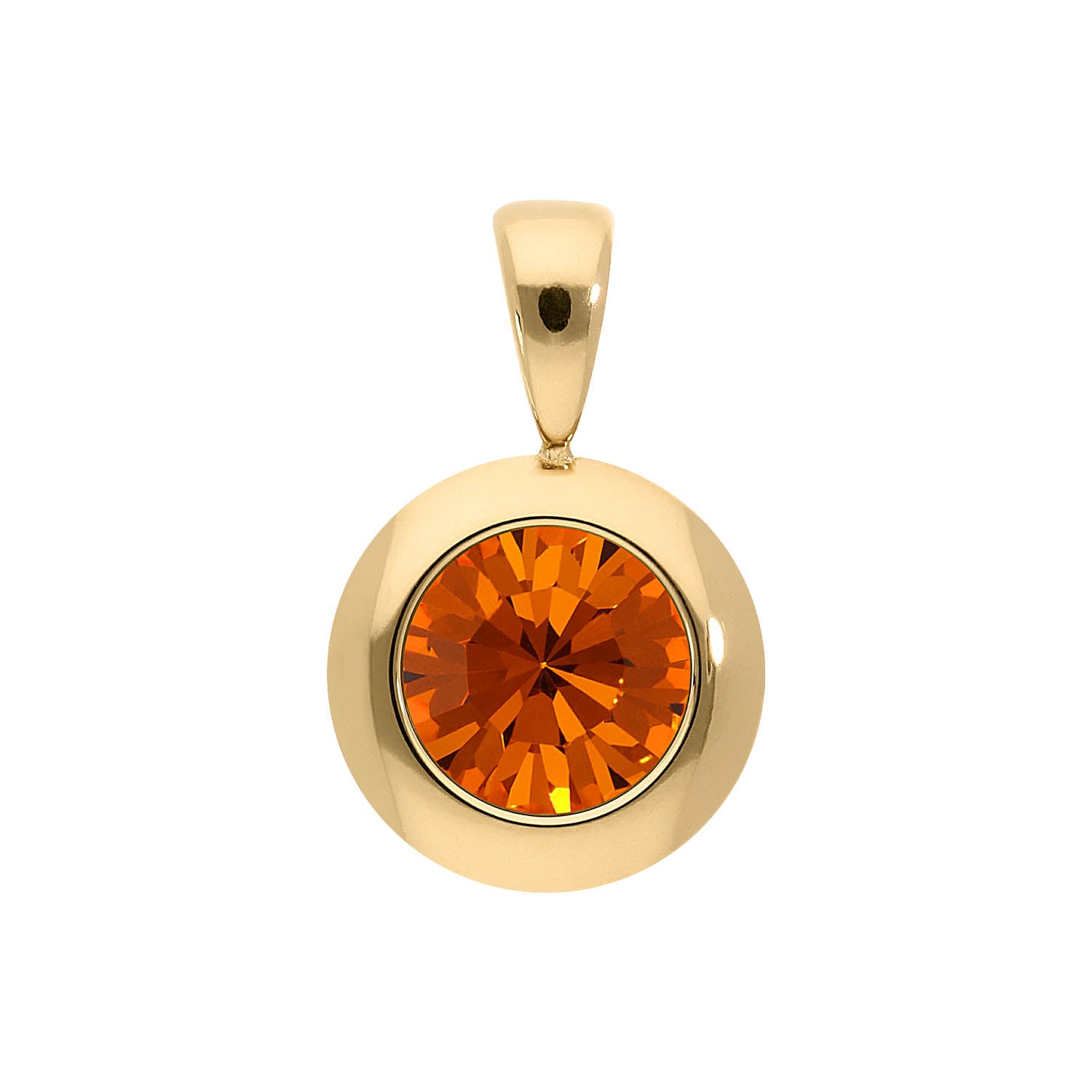 Tondo Anhänger 13 mm - Gold sun