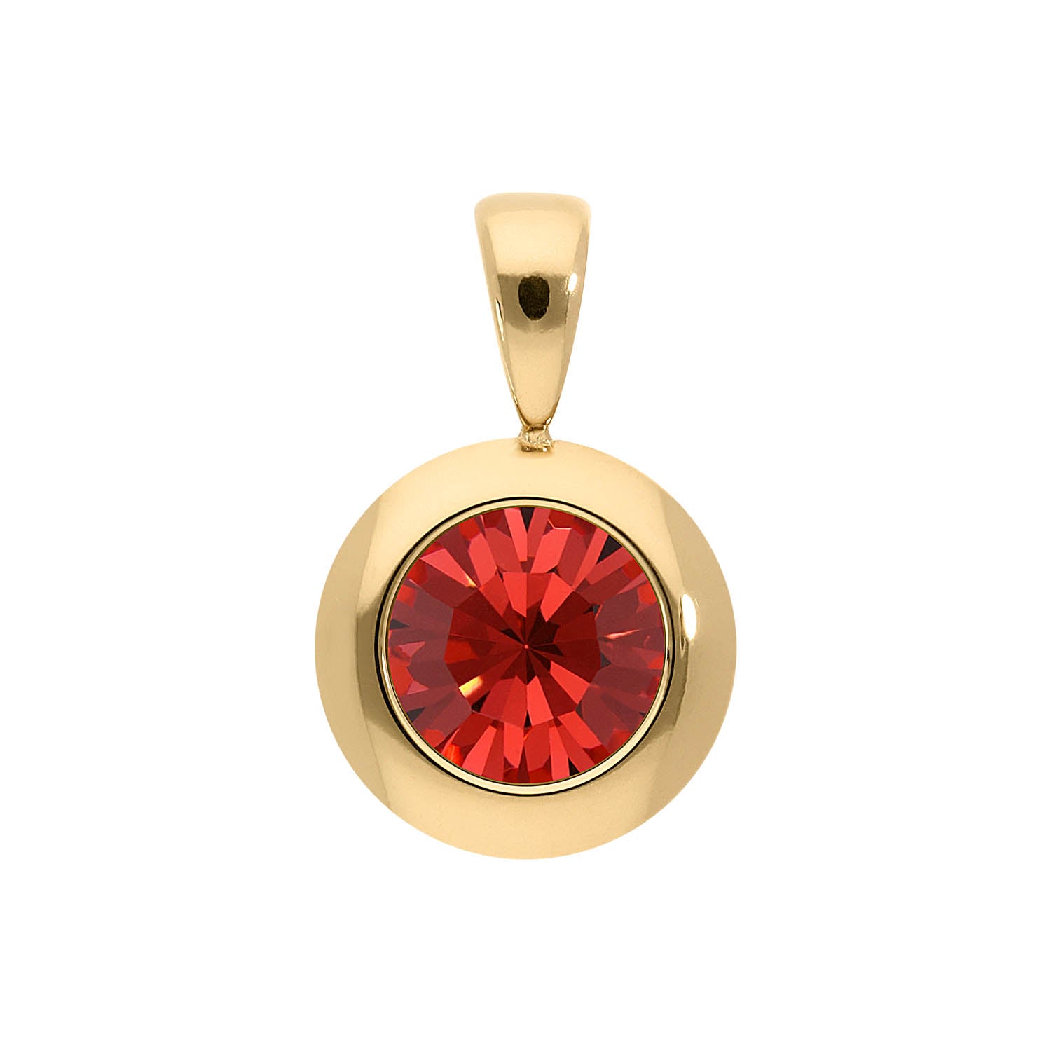 Tondo Anhänger 13 mm - Gold padparadscha