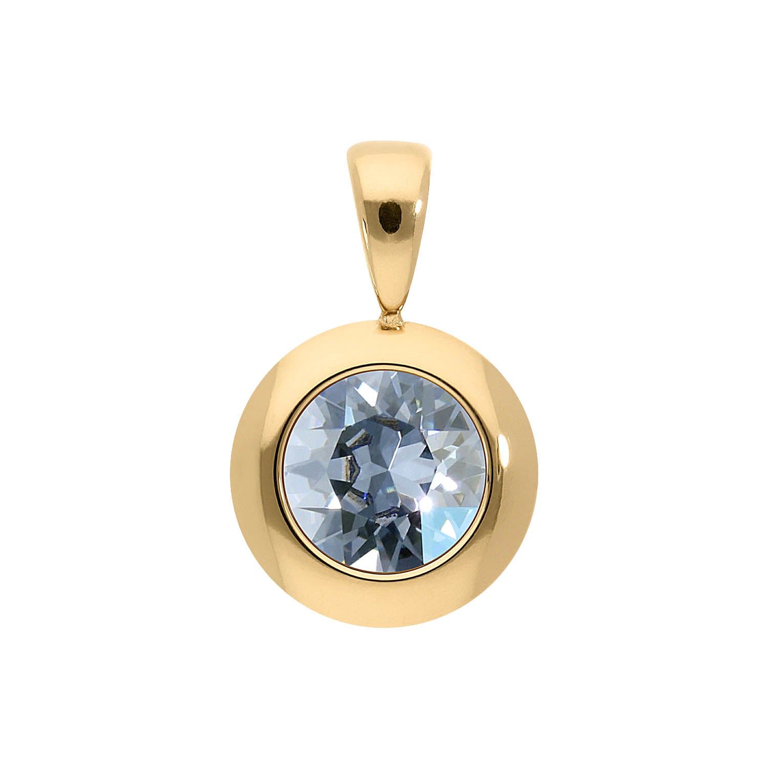 Tondo Anhänger 13 mm - Gold blue shade