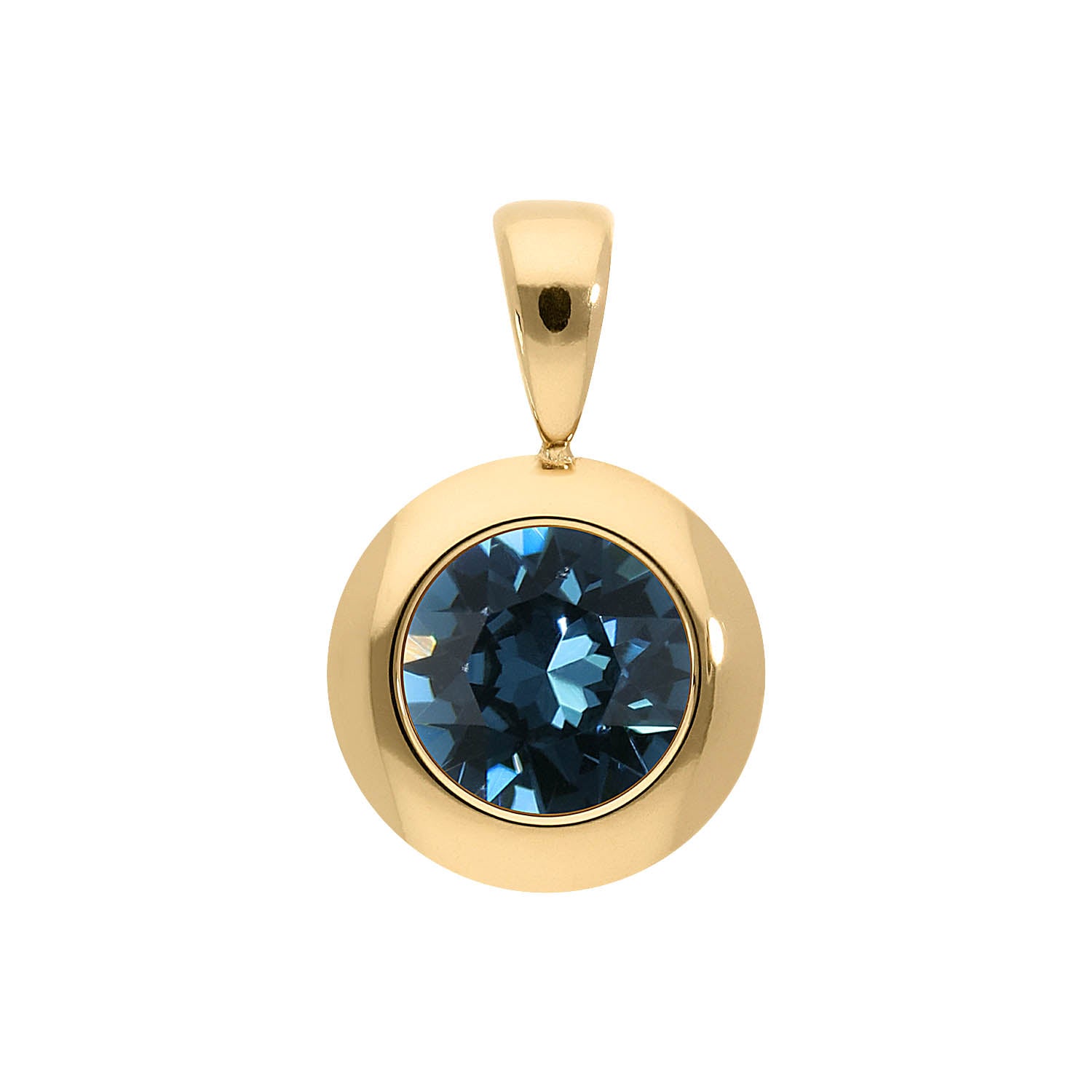 Tondo Anhänger 13 mm - Gold montana