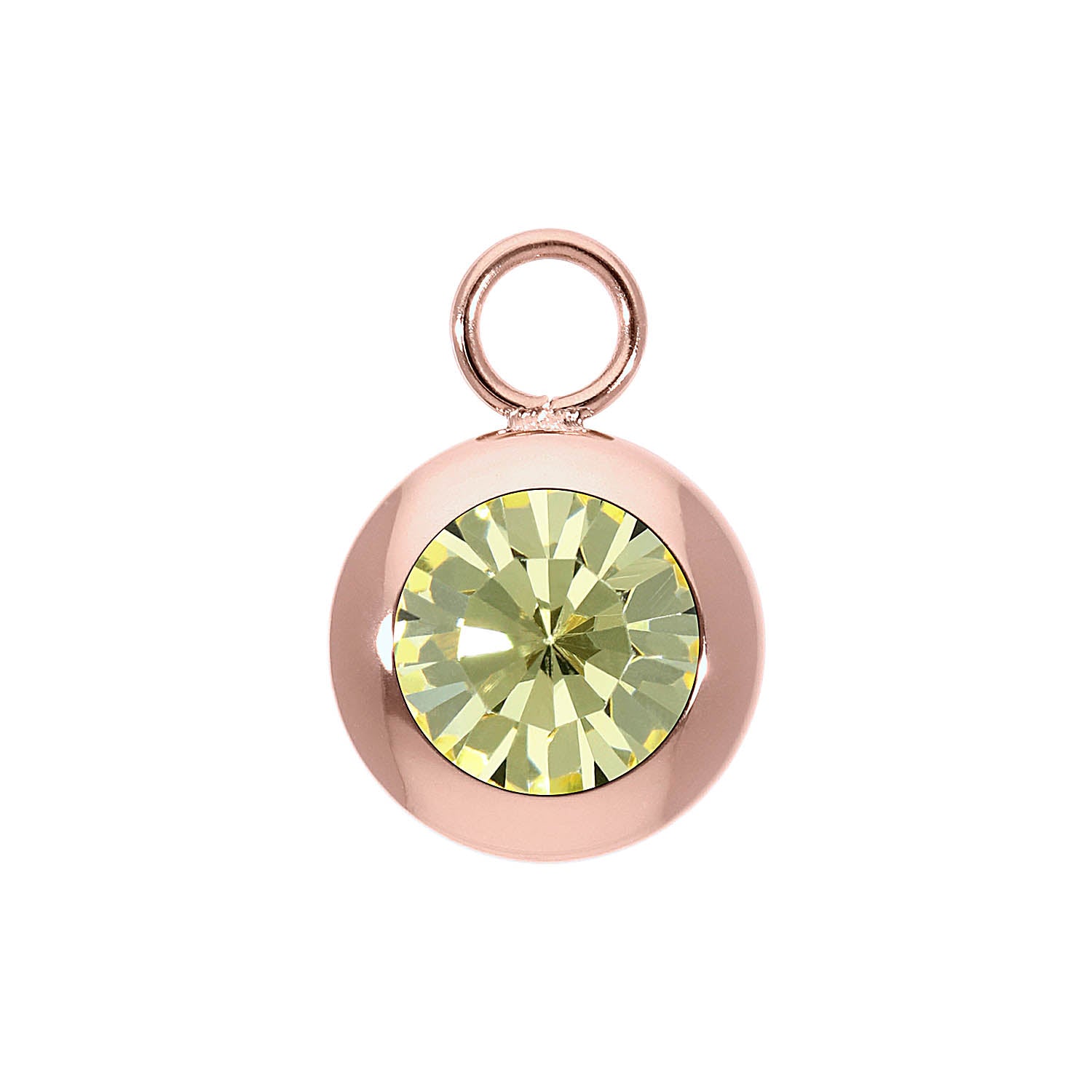 Tondo Charm 13 mm - Roségold Jonquil