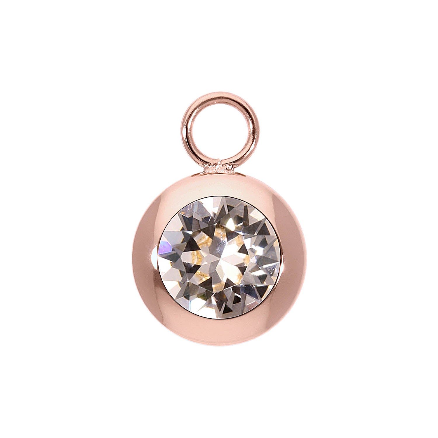 Tondo Charm 13 mm - Roségold silk