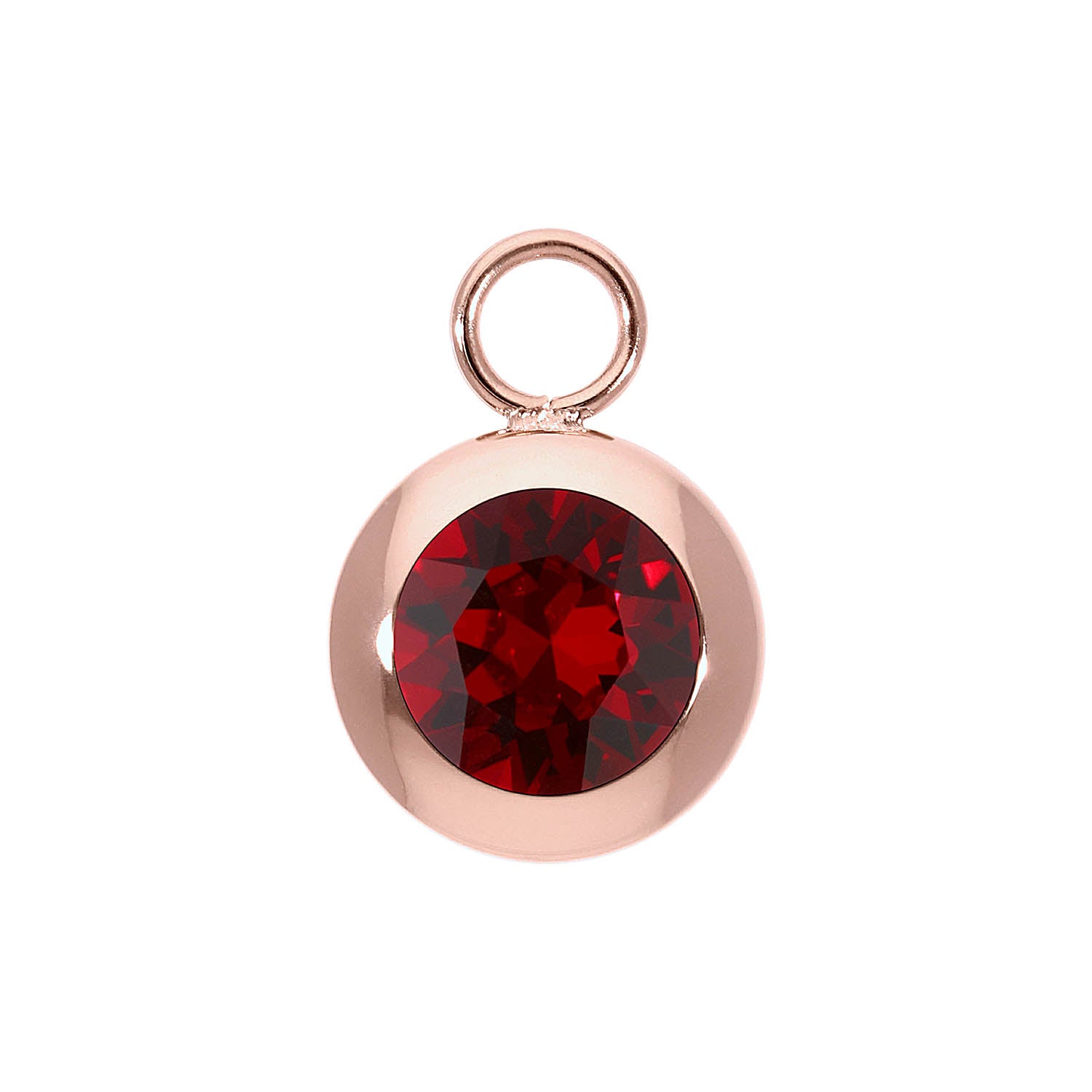 Tondo Charm 13 mm - Roségold Siam