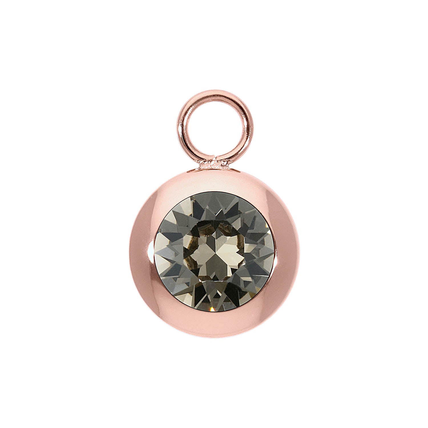 Tondo Charm 13 mm - Roségold Greige