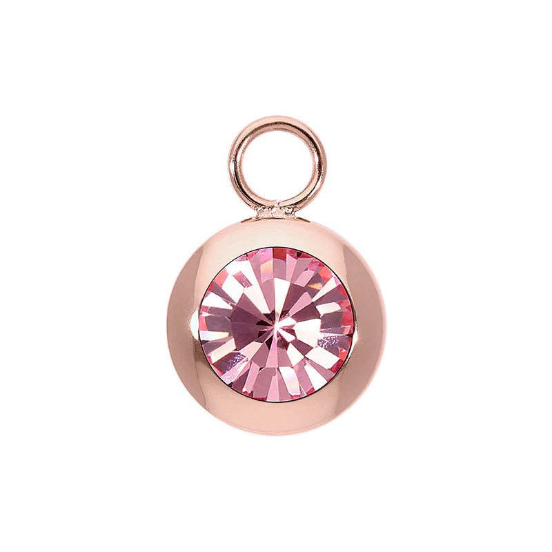 Tondo Charm 13 mm - Roségold Light Rose