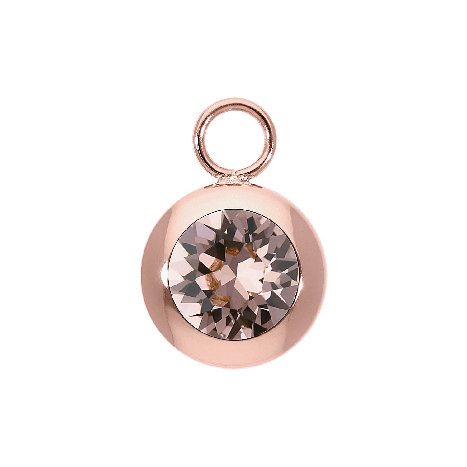 Tondo Charm 13 mm - Roségold vintage rose