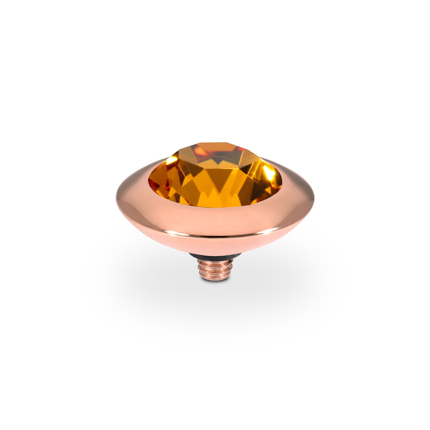 Tondo Top 13 mm - Roségold Topaz