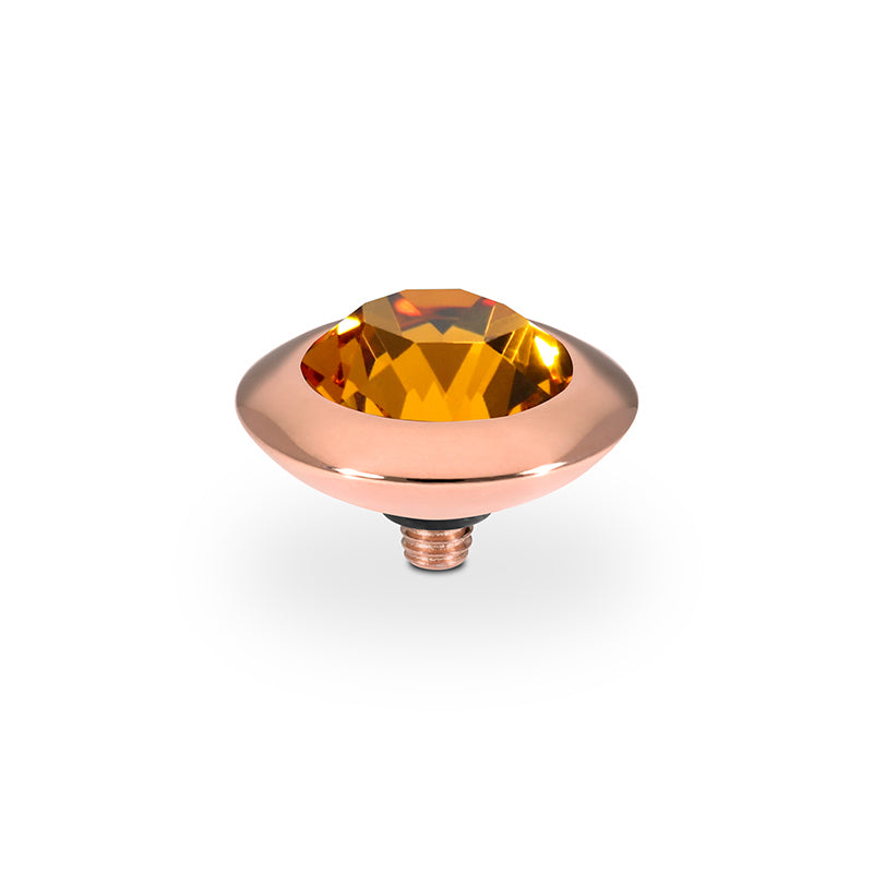 Tondo Top 13 mm - Roségold Topaz
