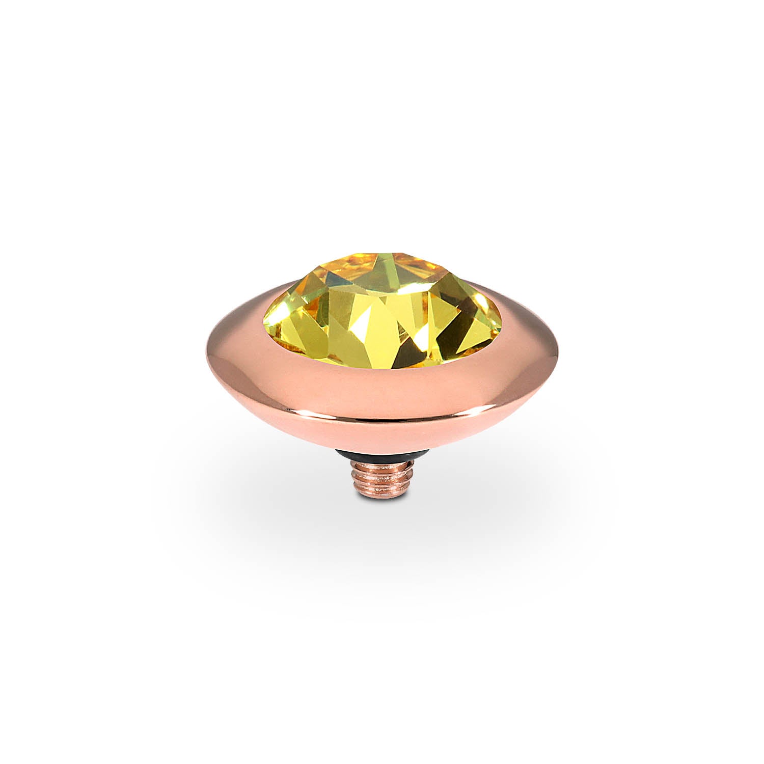 Tondo Top 13 mm - Roségold light topaz