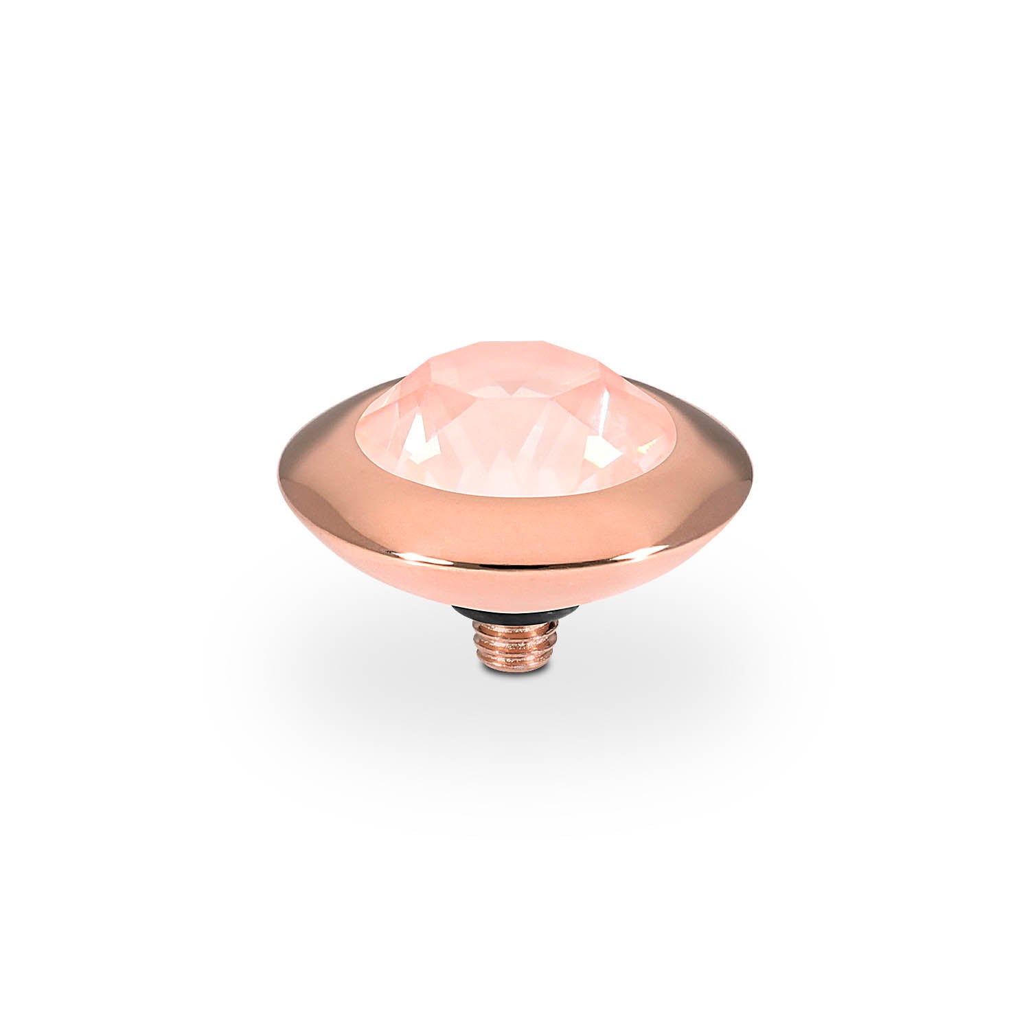 Tondo Top 13 mm - Roségold Crystal Flamingo Ignite
