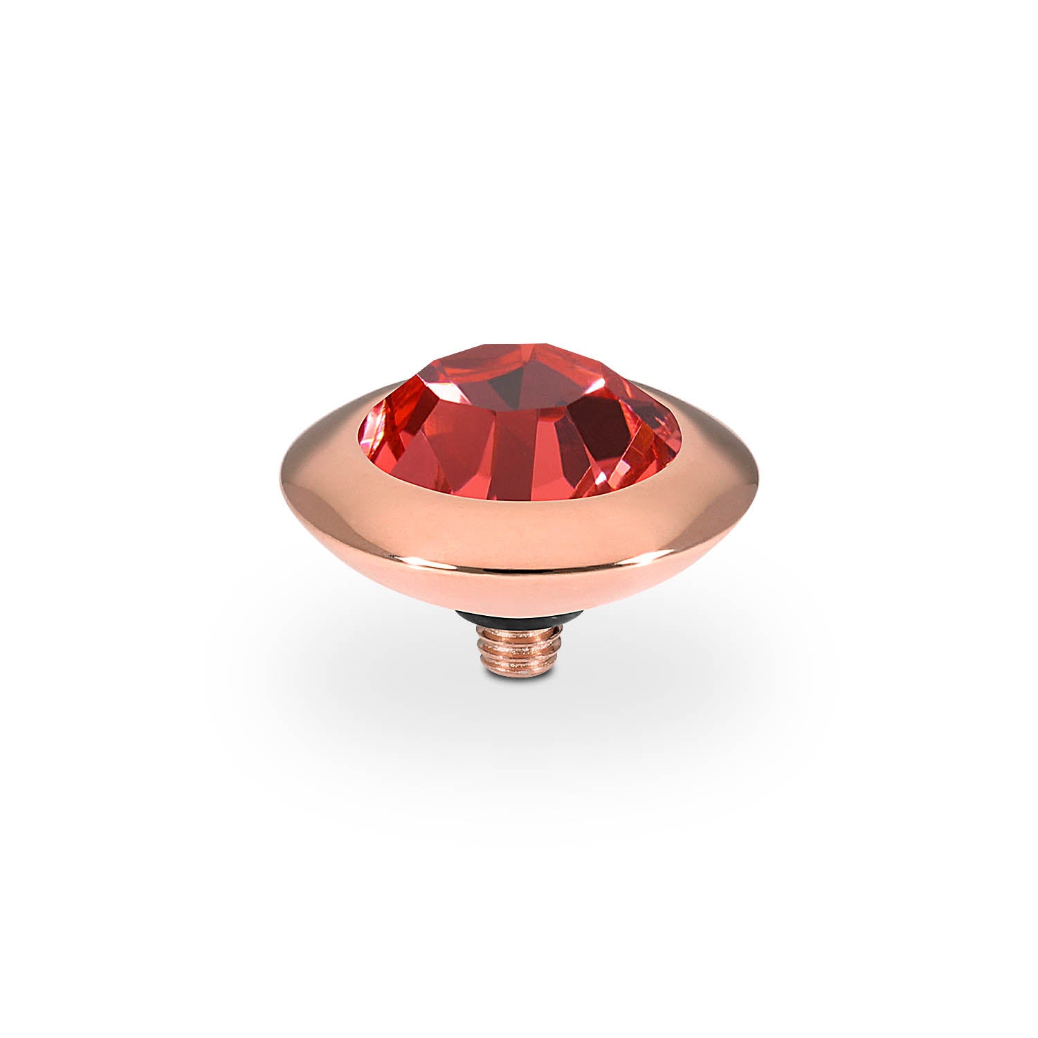 Tondo Top 13 mm - Roségold padparadscha