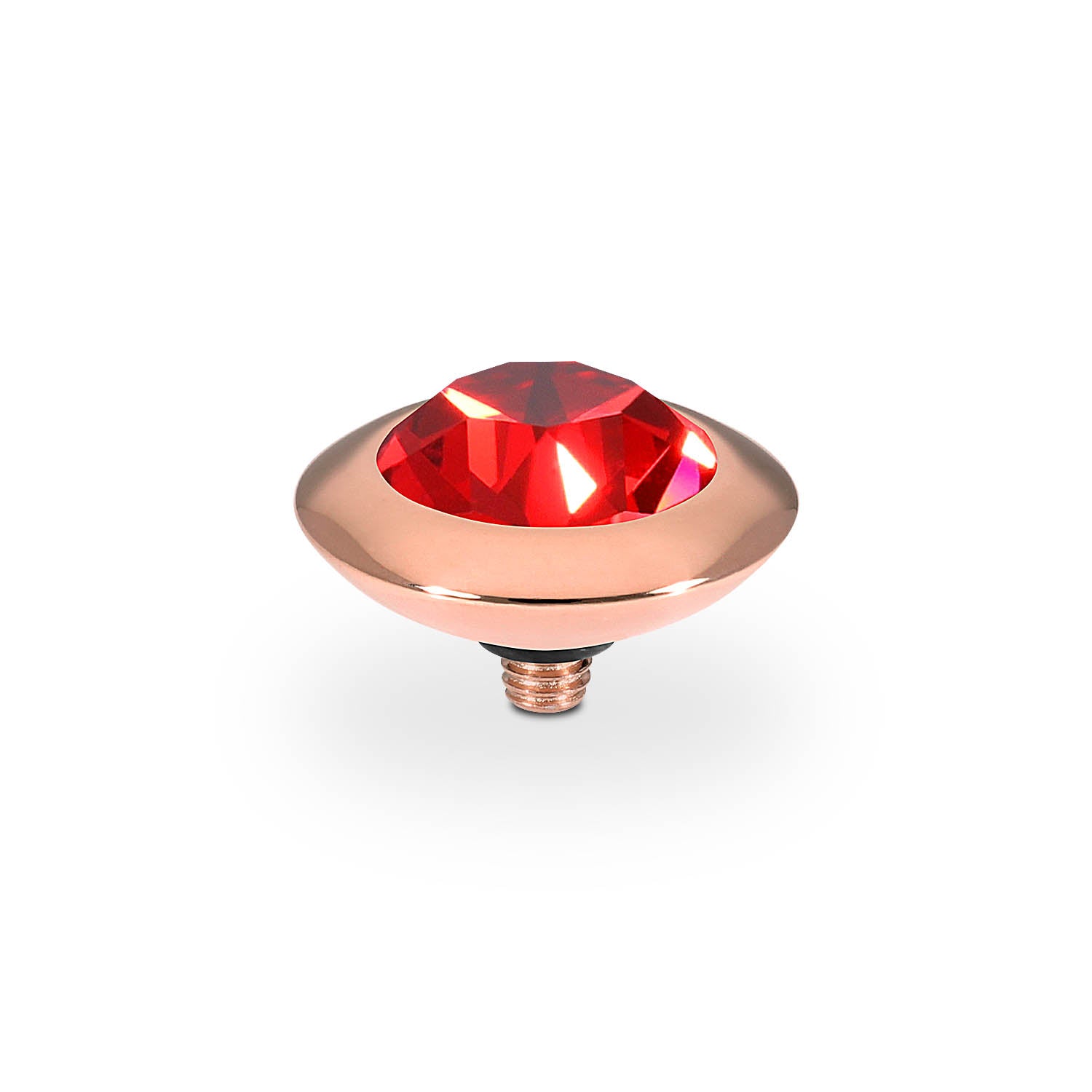 Tondo Top 13 mm - Roségold scarlet