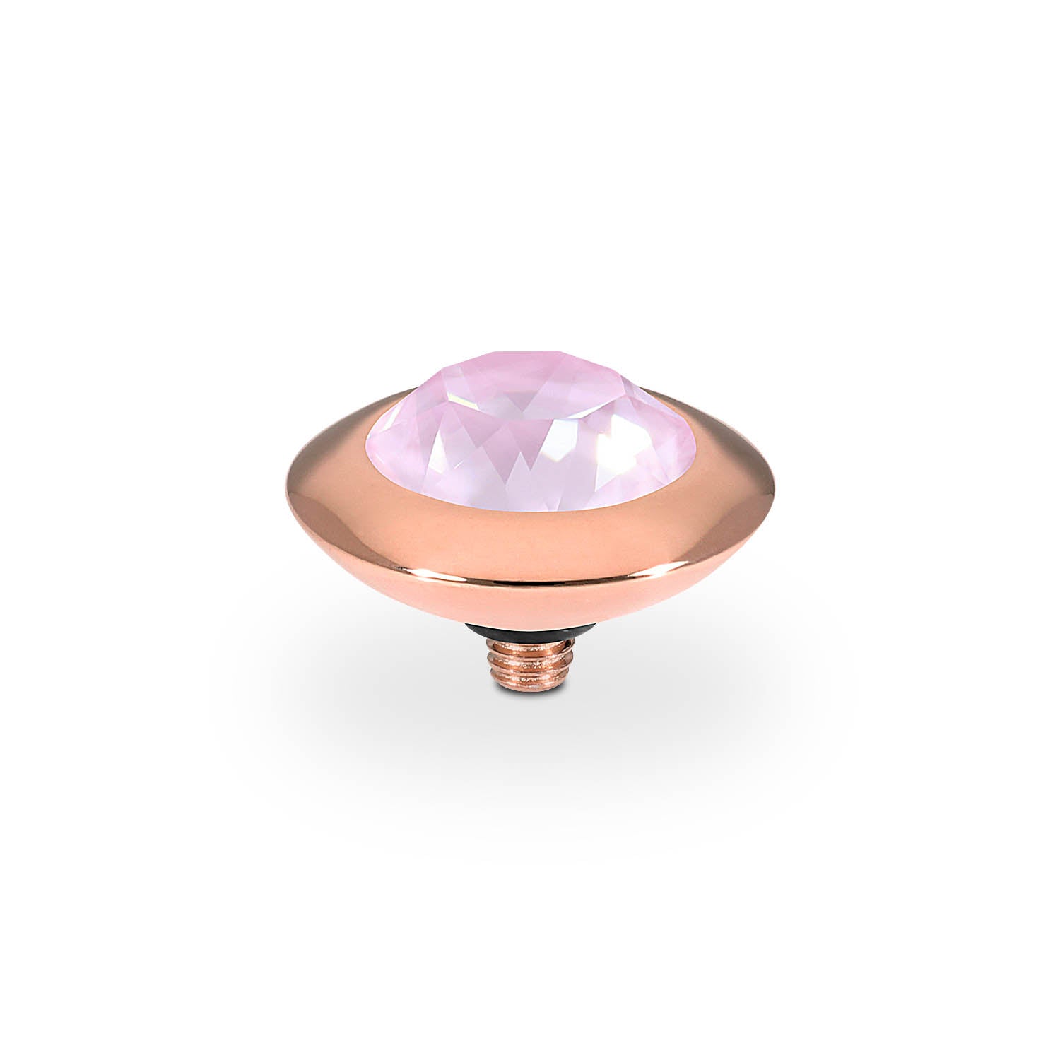 Tondo Top 13 mm - Roségold crystal soft rose ignite