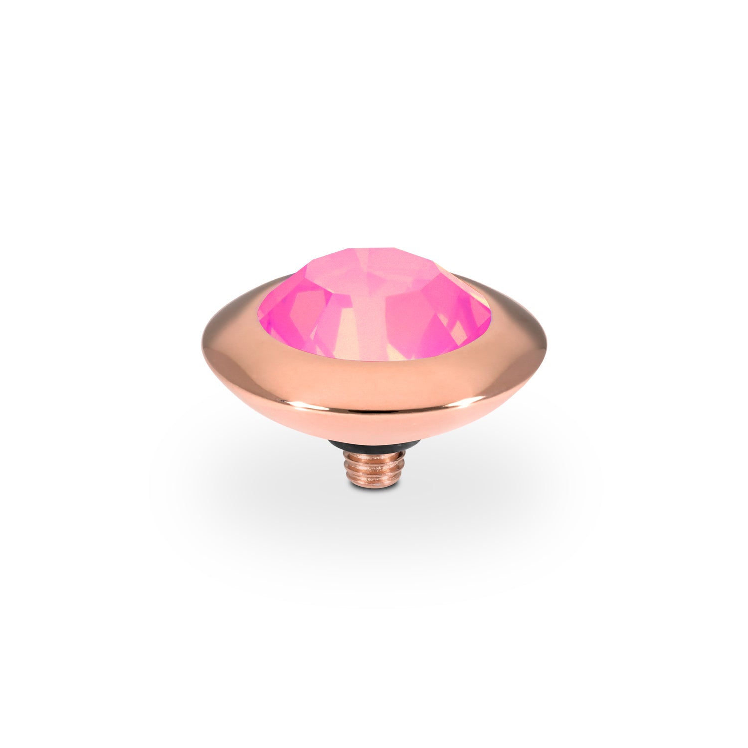 Tondo Top 13 mm - Roségold Crystal Dahlia Ignite