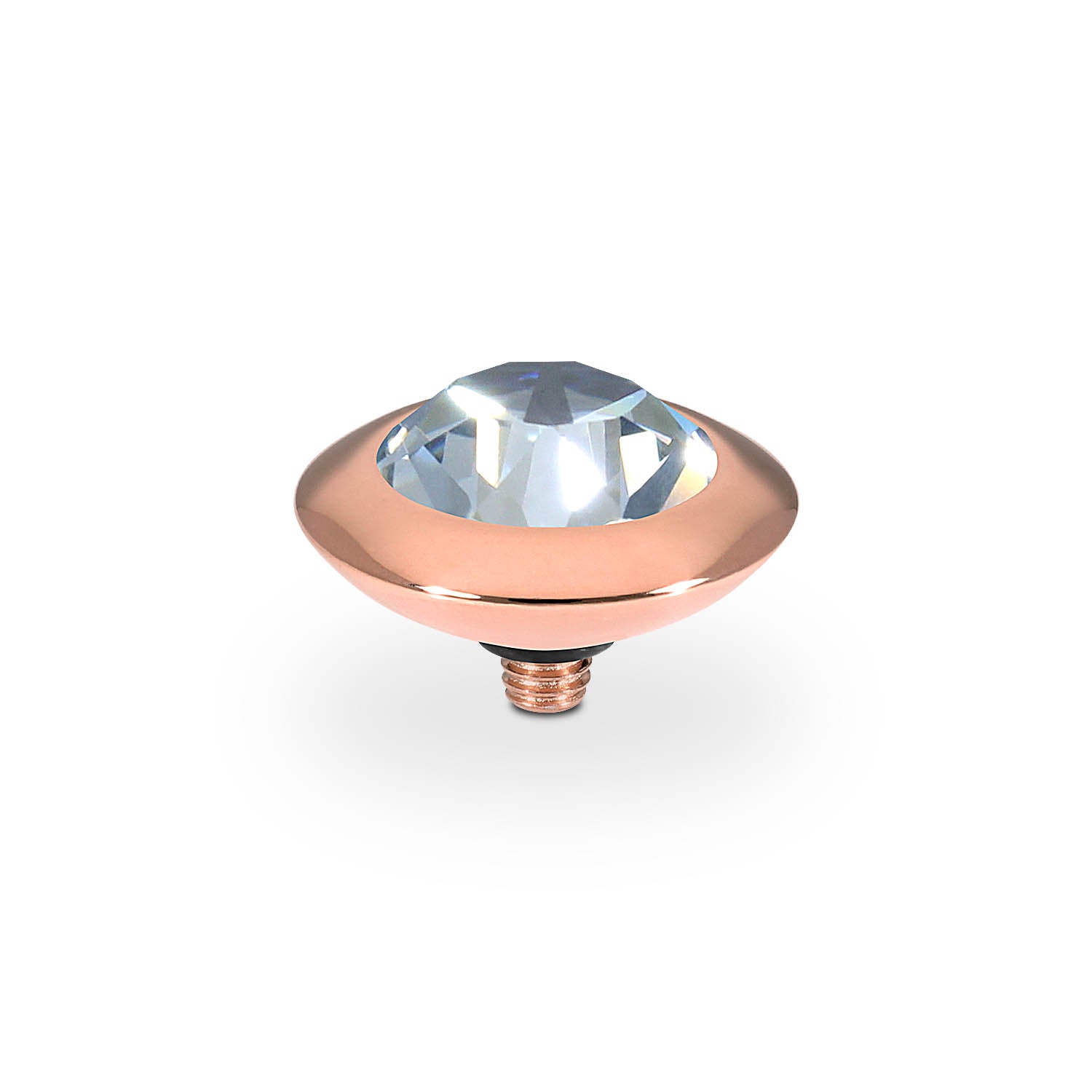 Tondo Top 13 mm - Roségold blue shade