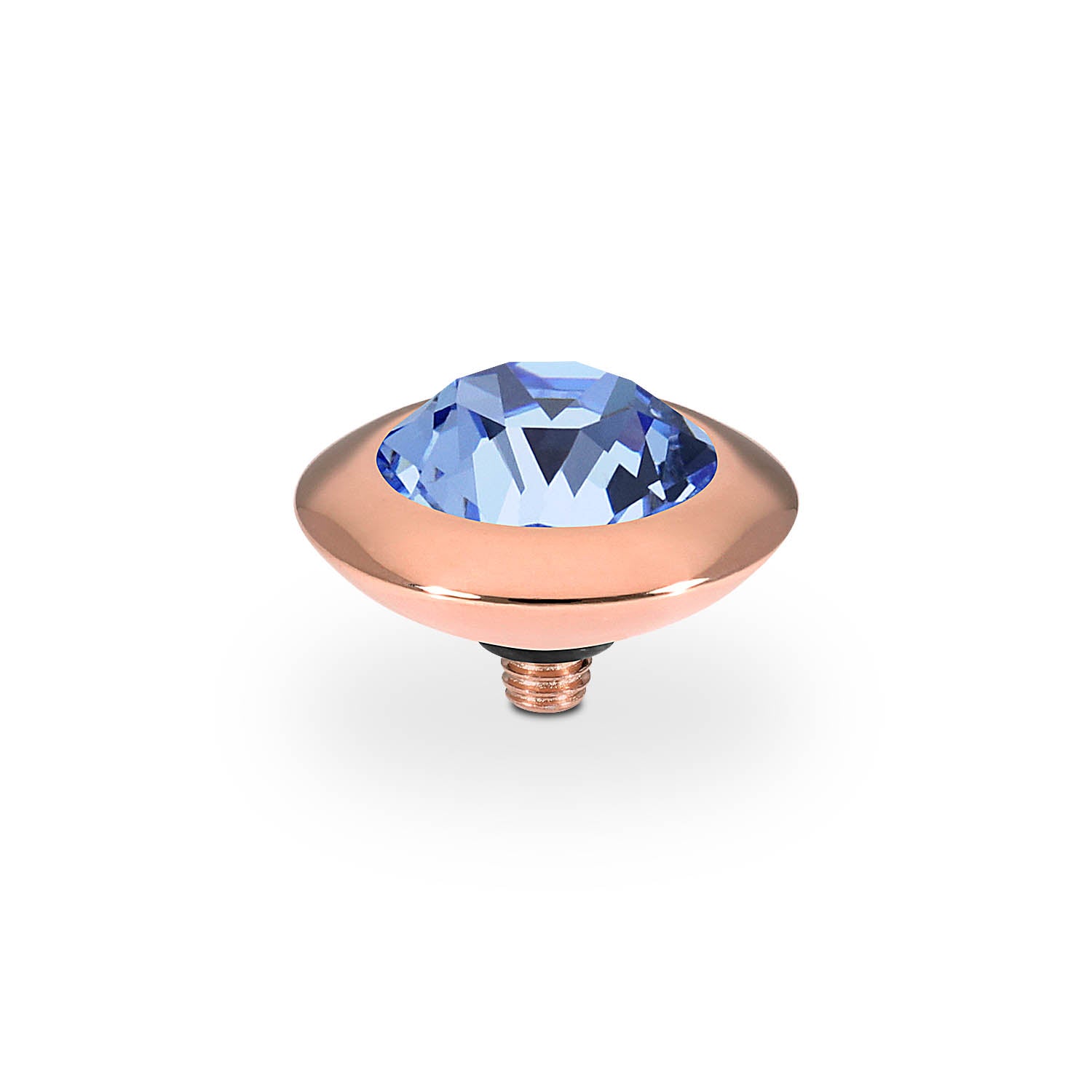 Tondo Top 13 mm - Roségold light sapphire