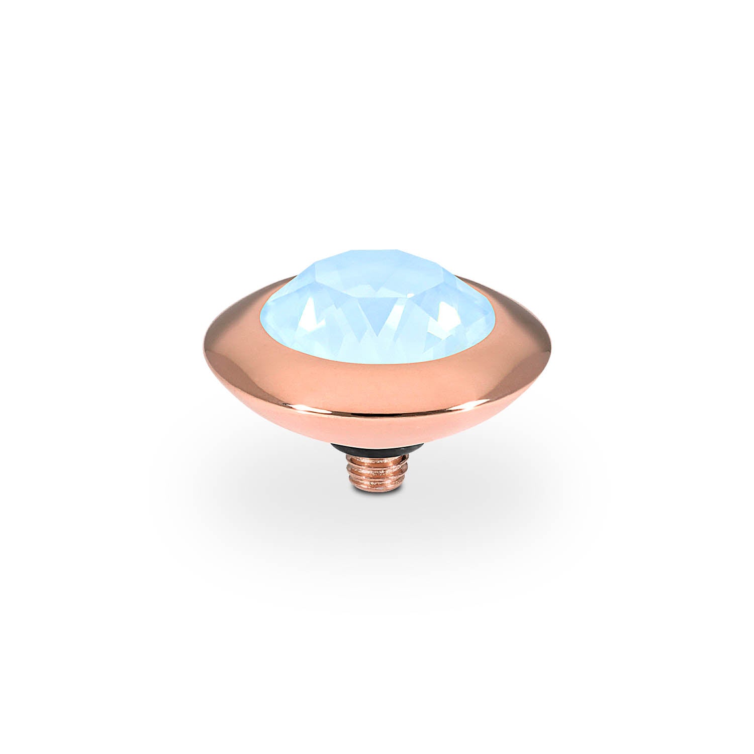 Tondo Top 13 mm - Roségold crystal sky ignite