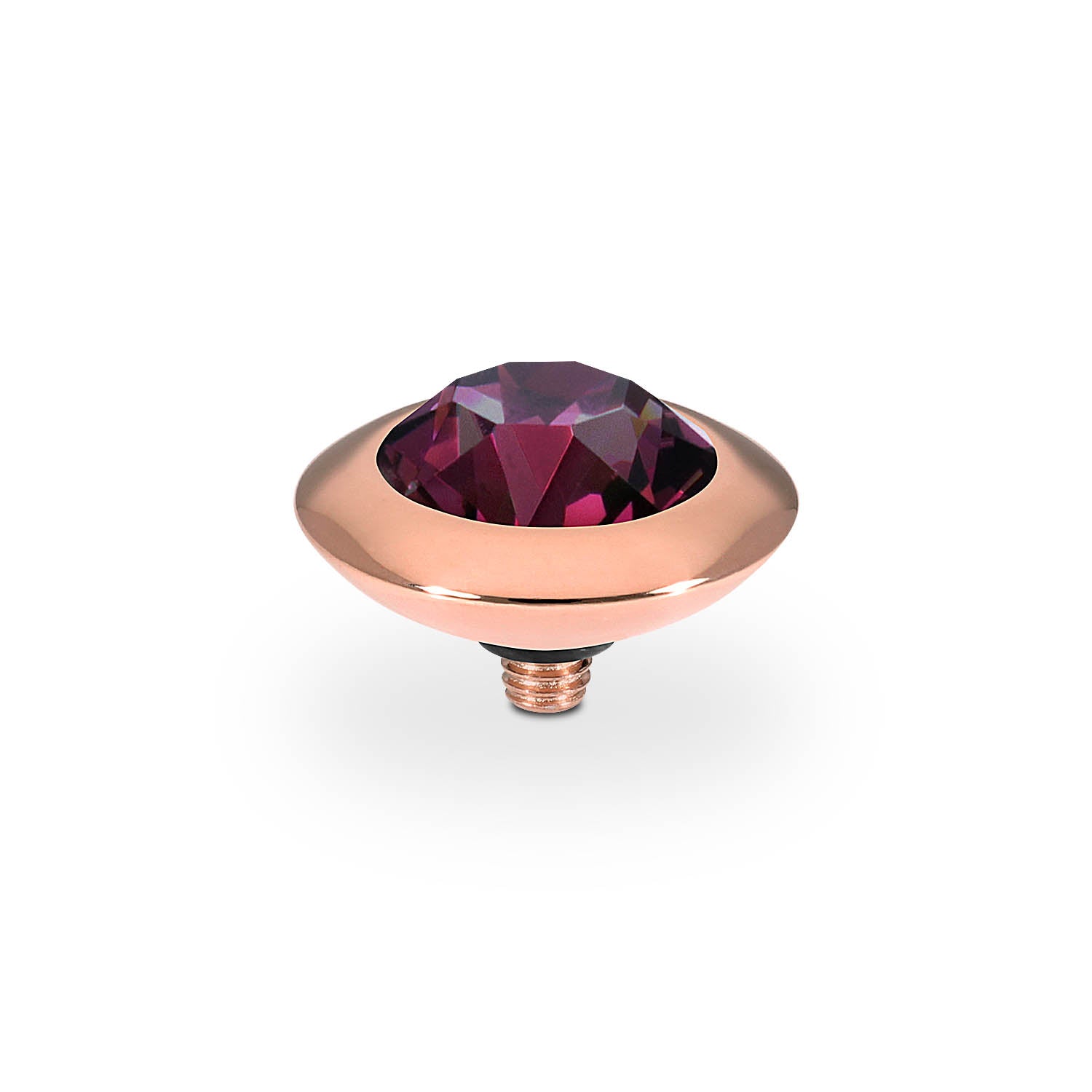 Tondo Top 13 mm - Roségold amethyst