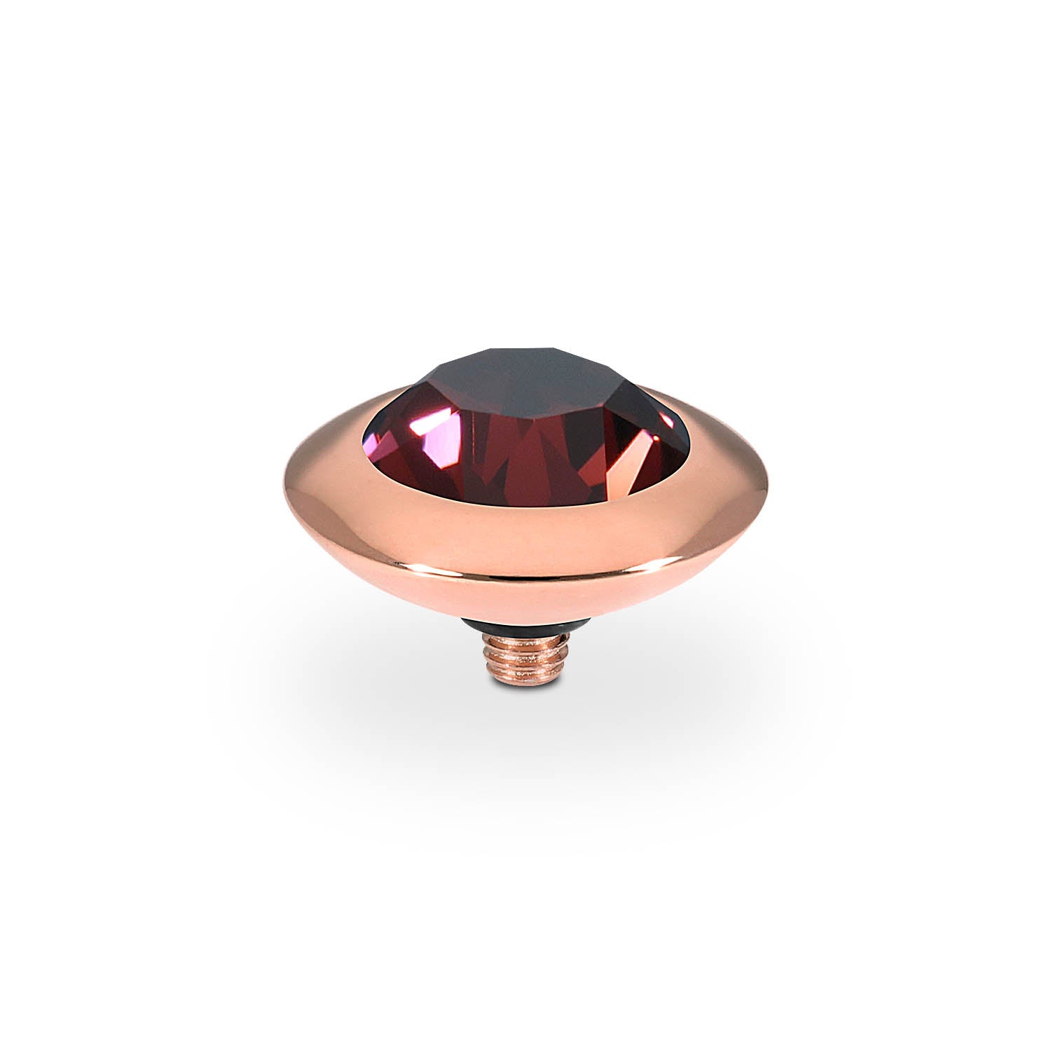 Tondo Top 13 mm - Roségold Burgundy