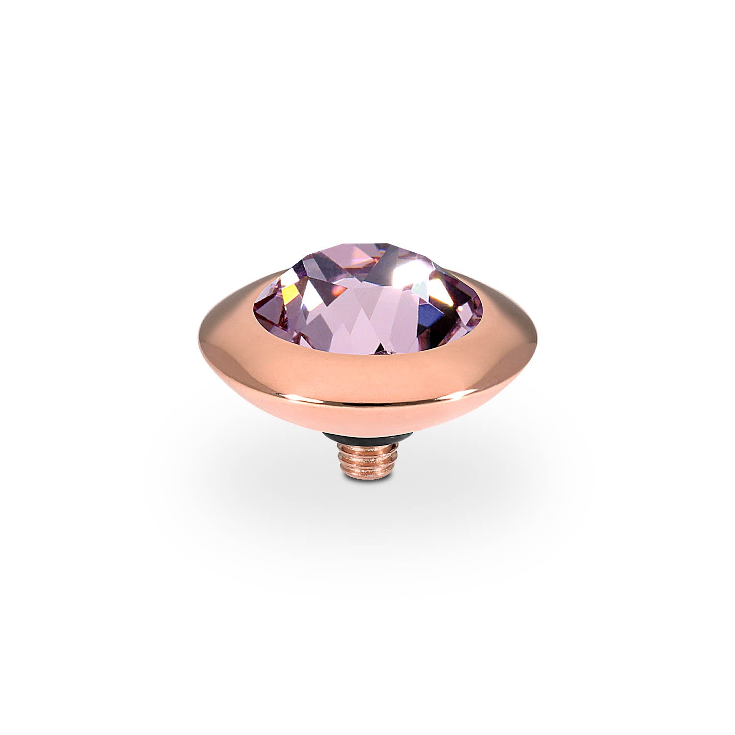 Tondo Top 13 mm - Roségold light amethyst