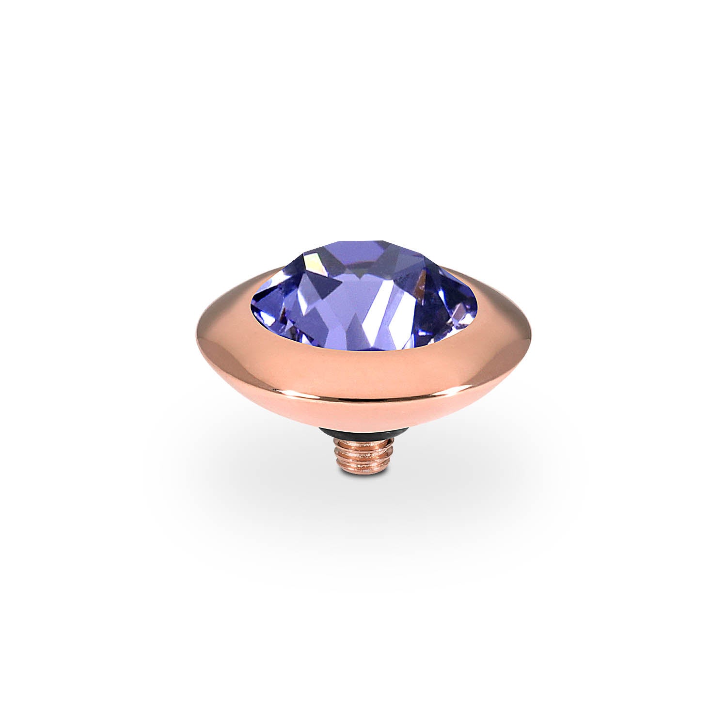 Tondo Top 13 mm - Roségold tanzanite