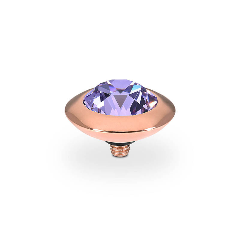 Tondo Top 13 mm - Roségold Violet