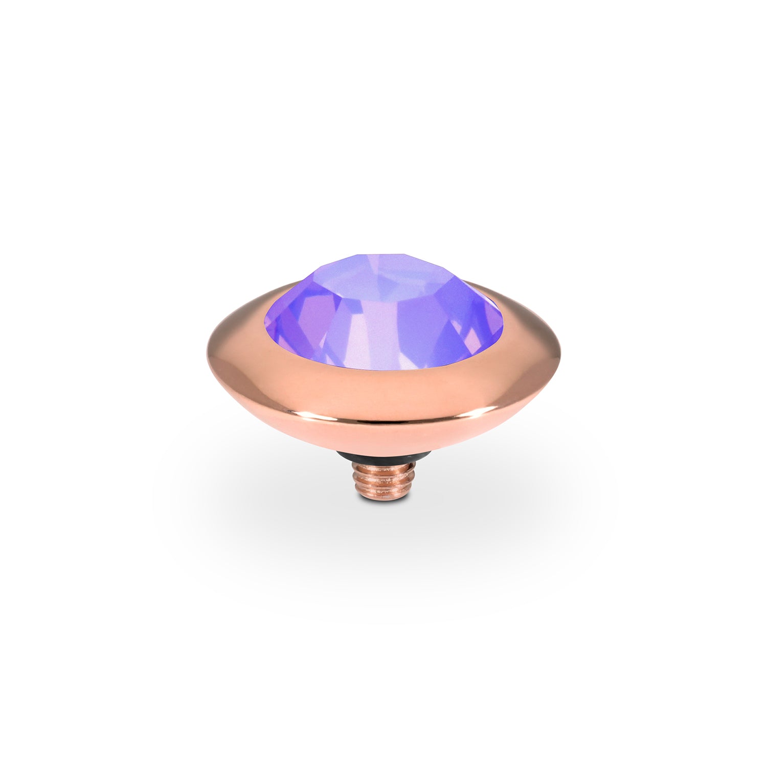 Tondo Top 13 mm - Roségold Crystal Purple Ignite