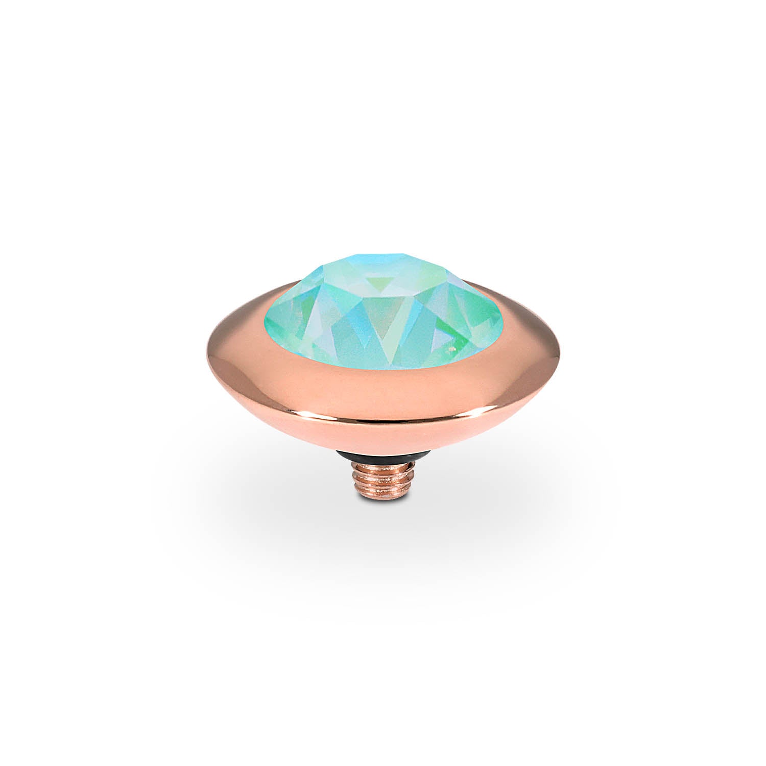 Tondo Top 13 mm - Roségold silky sage delite