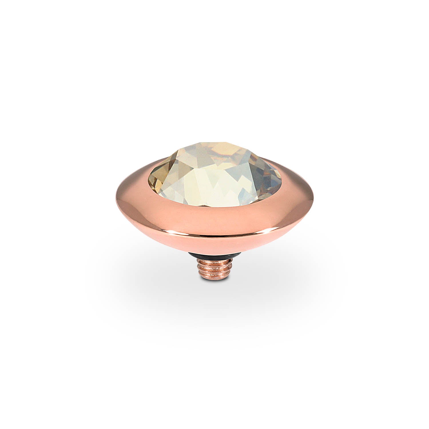 Tondo Top 13 mm - Roségold golden shadow