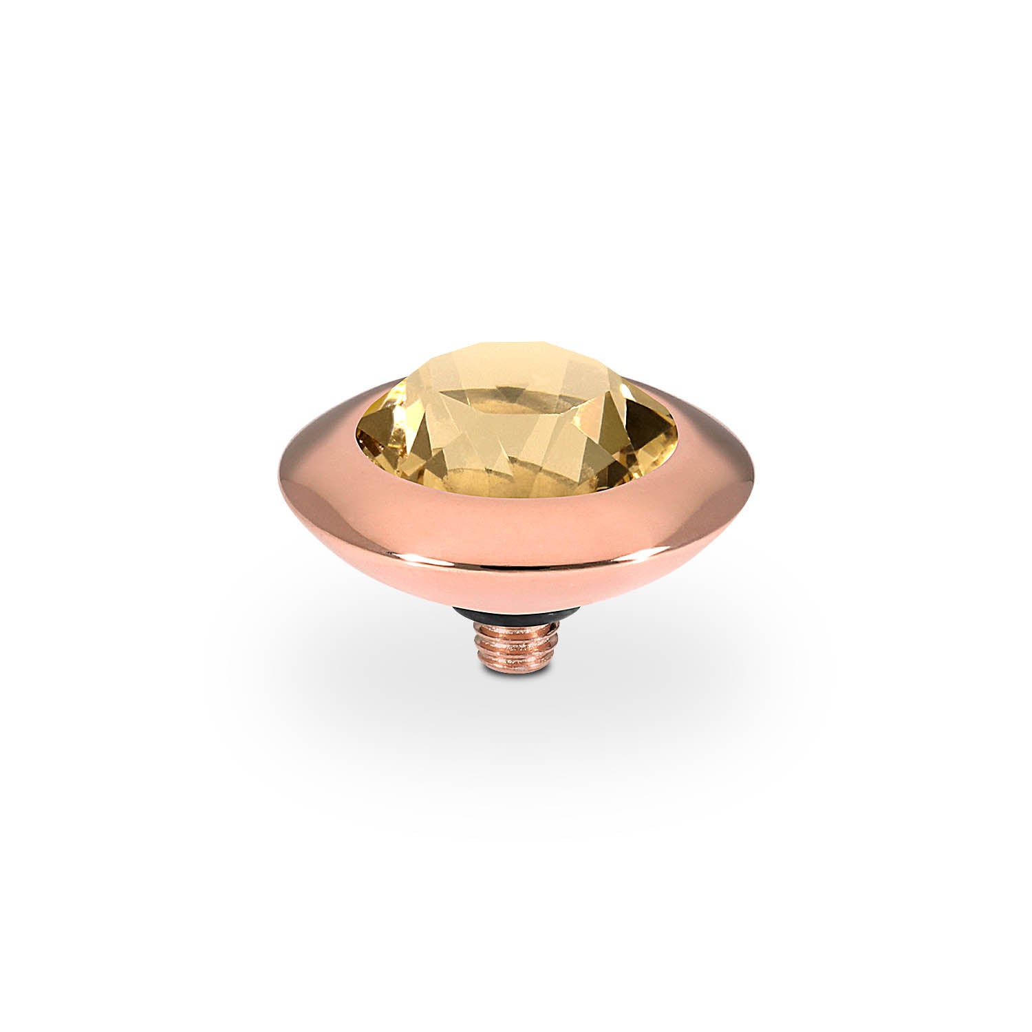 Tondo Top 13 mm - Roségold light colorado topaz ignite