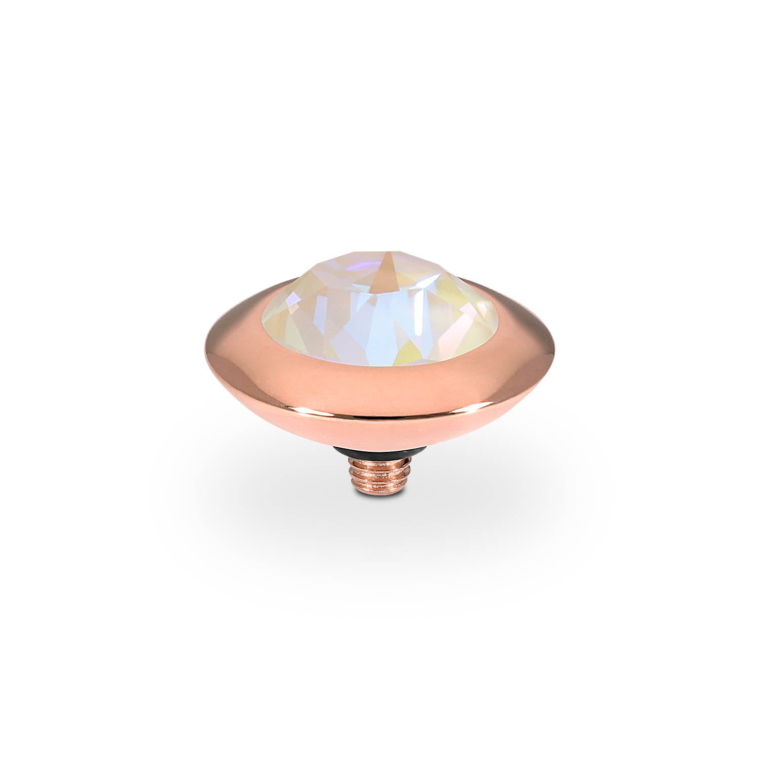 Tondo Top 13 mm - Roségold ivory cream delite