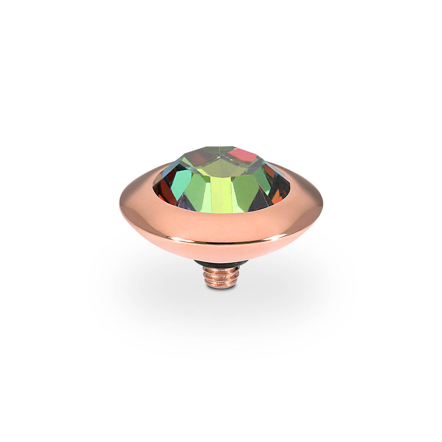 Tondo Top 13 mm - Roségold Crystal Vitrail Medium