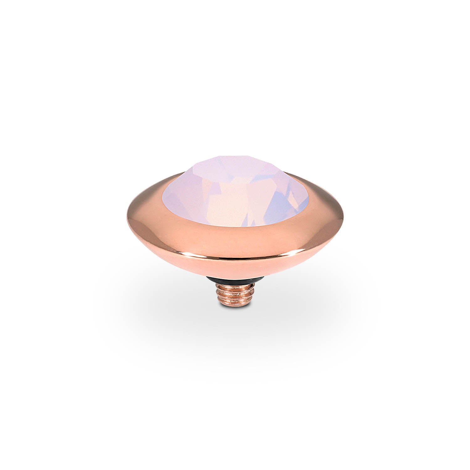 Tondo Top 13 mm - Roségold rose opal