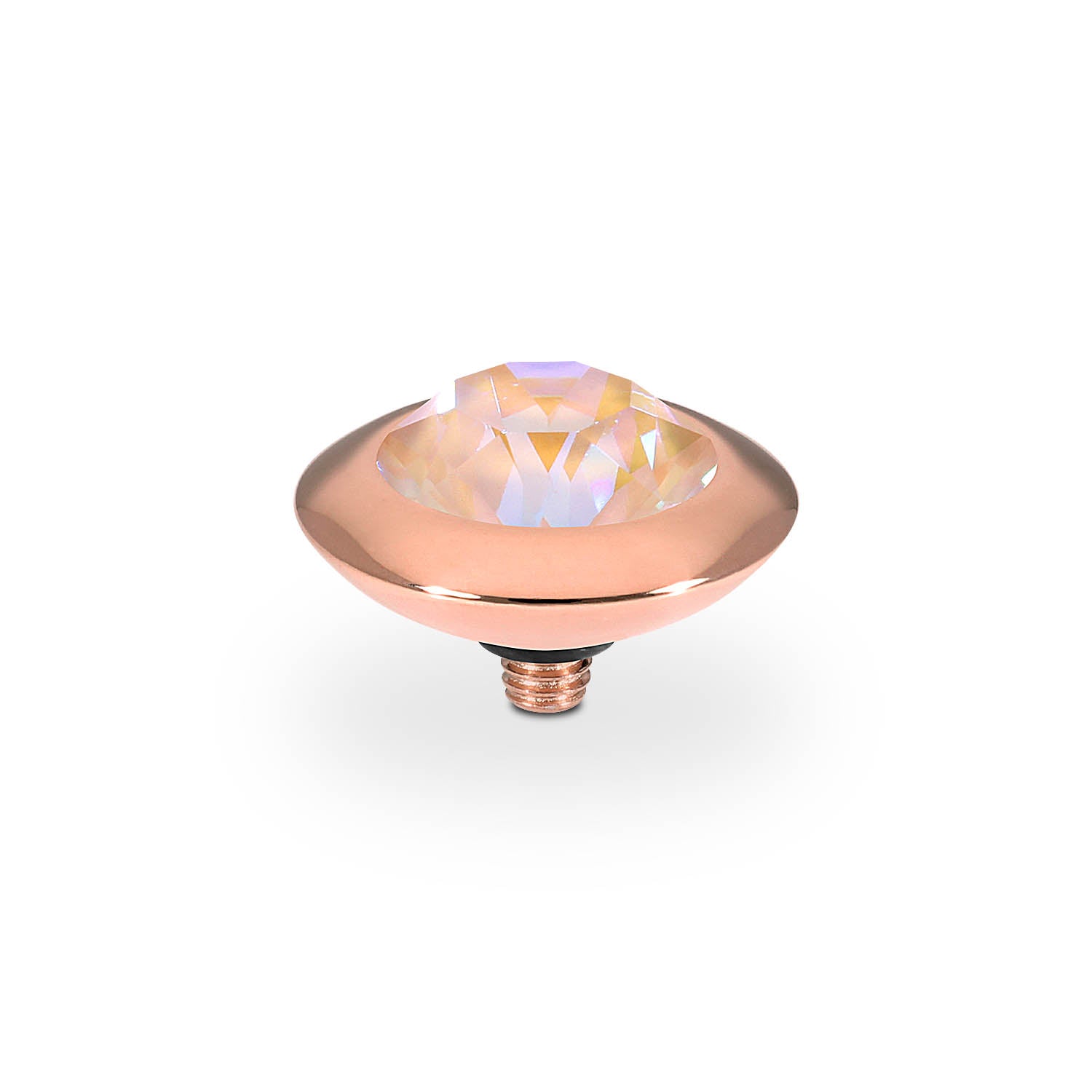 Tondo Top 13 mm - Roségold dusty pink delite