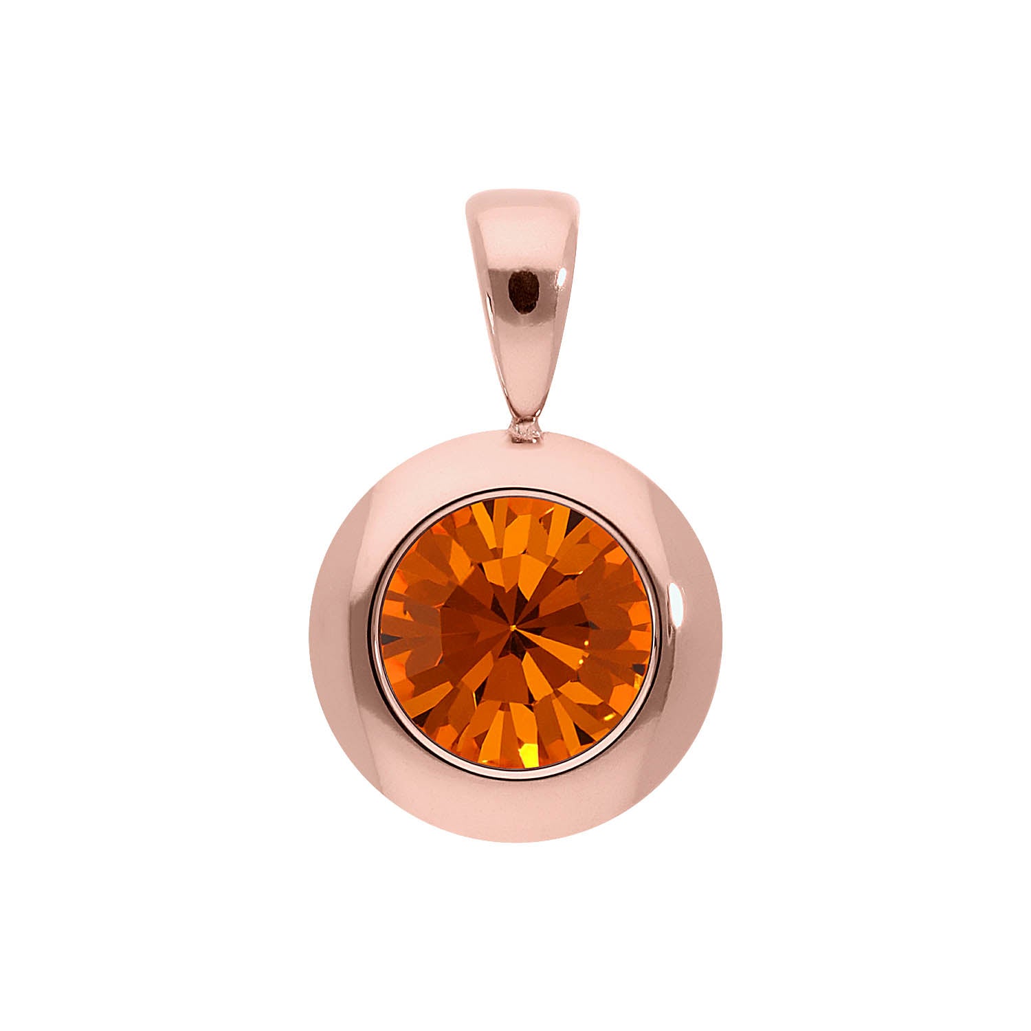 Tondo Anhänger 13 mm - Roségold sun