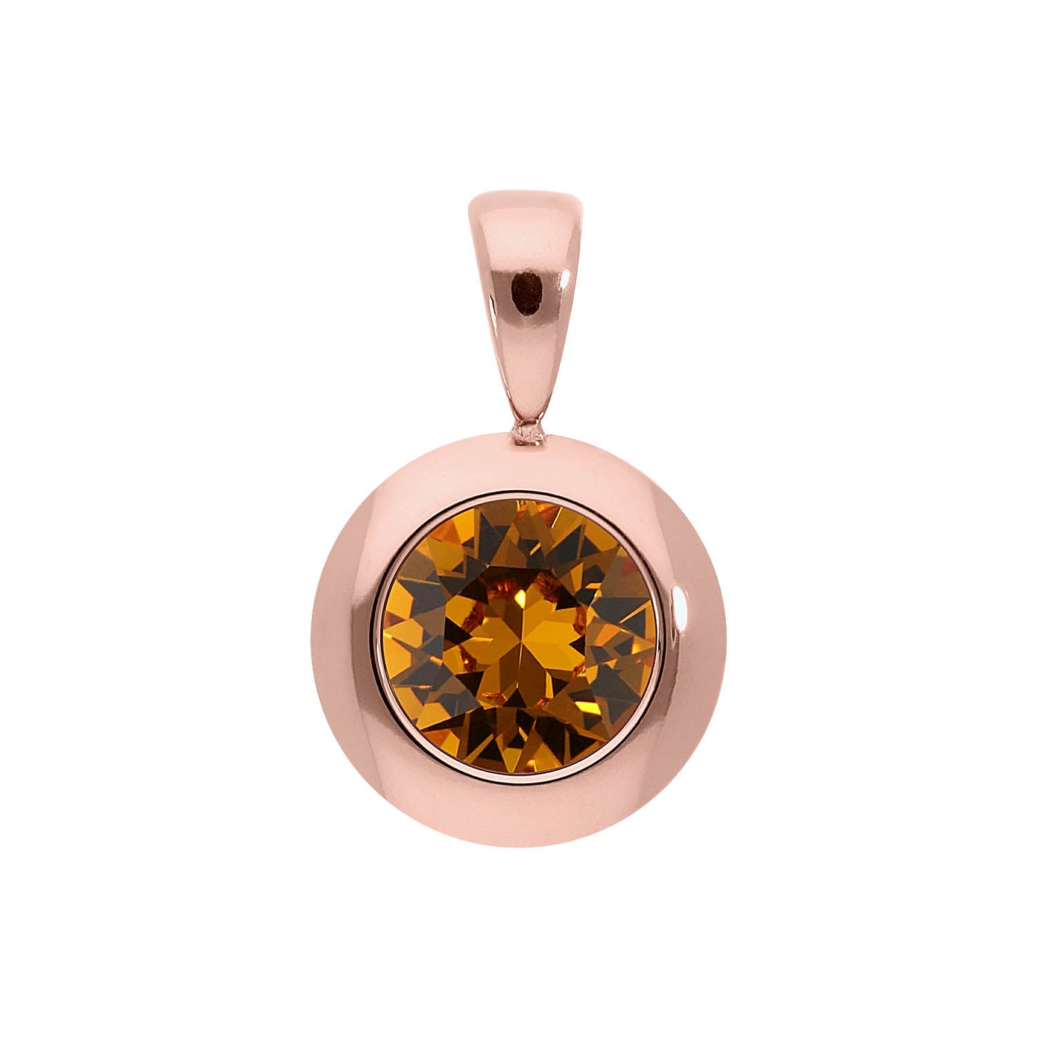 Tondo pendant 13 mm - Rose Gold