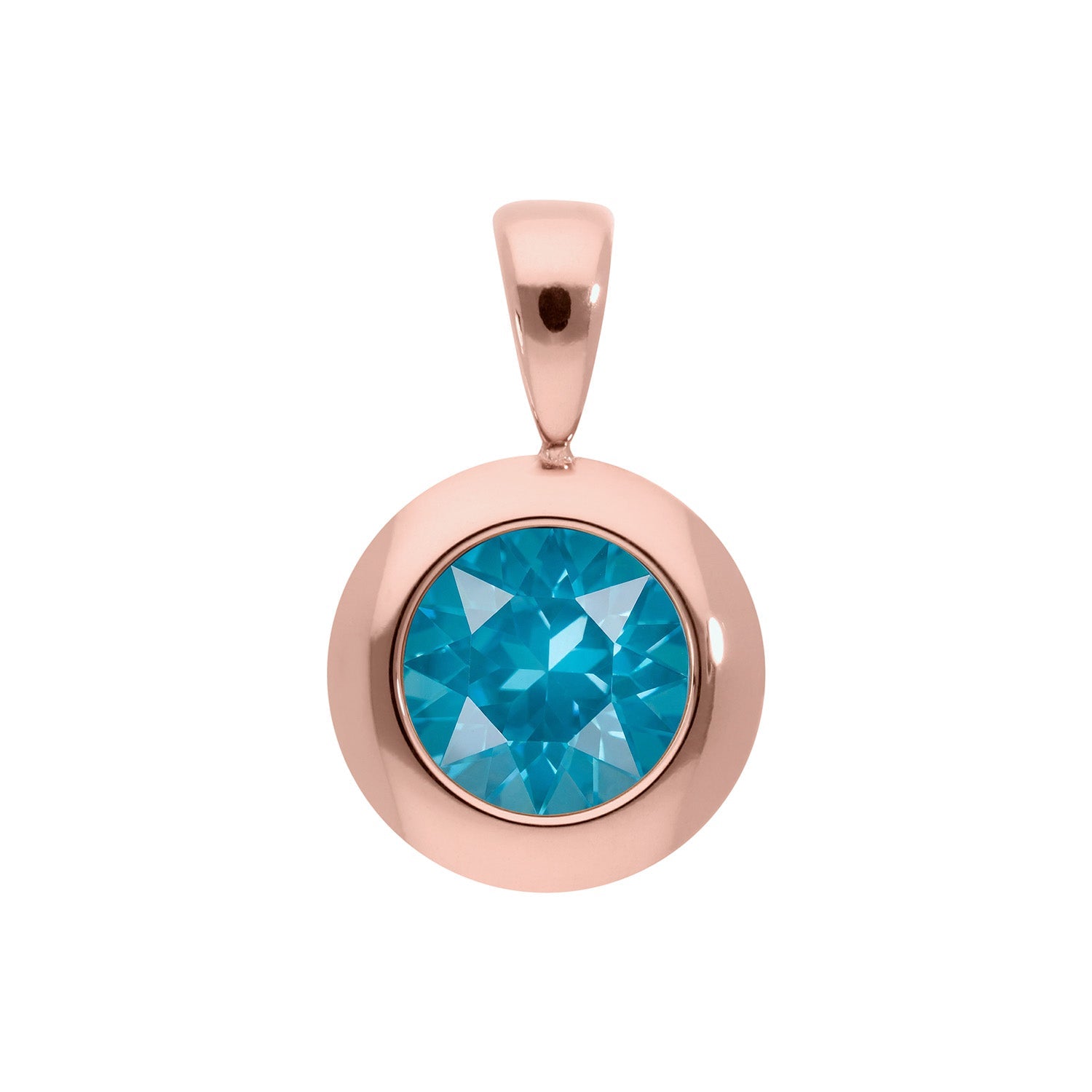 Tondo Anhänger 13 mm - Roségold