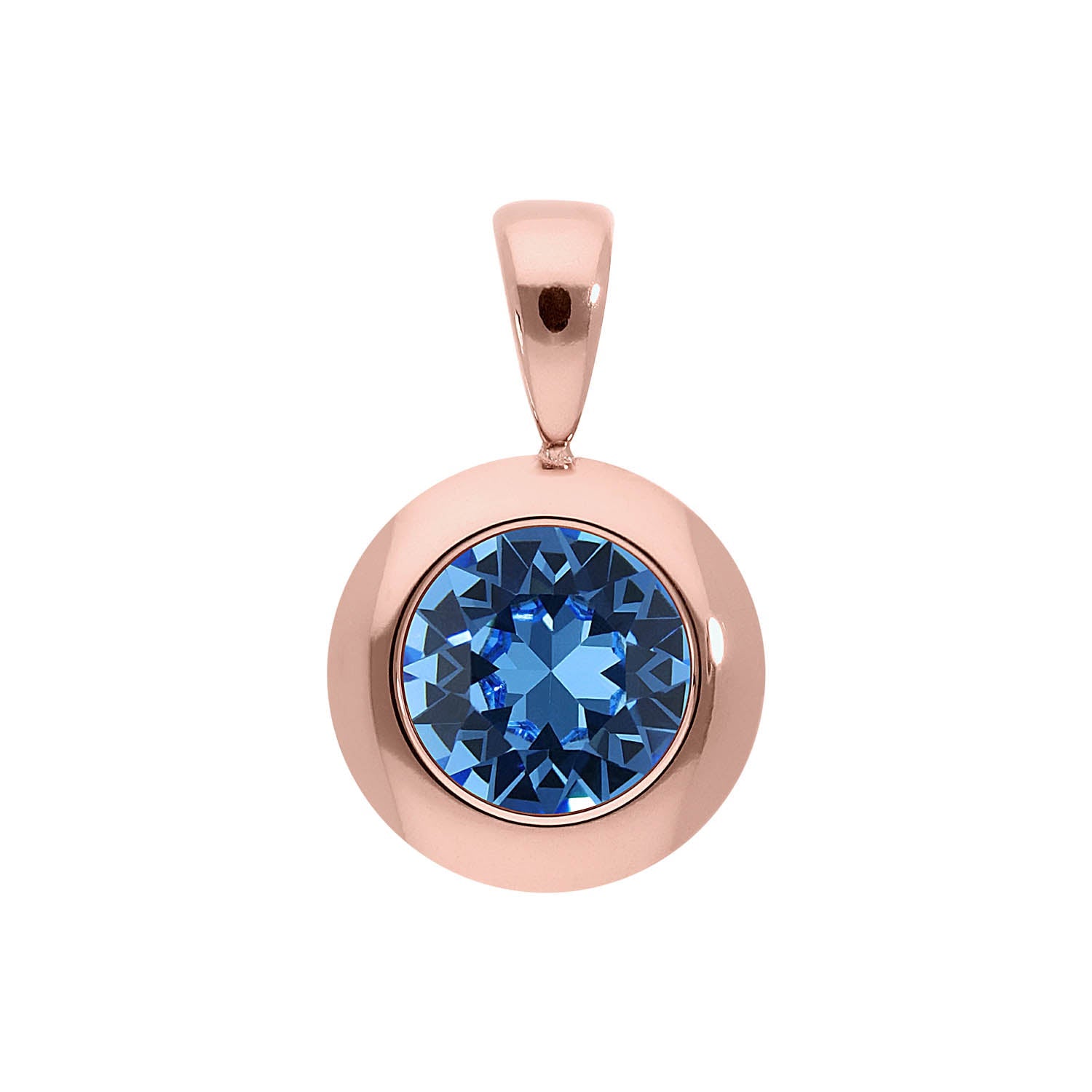 Tondo pendant 13 mm - Rose Gold
