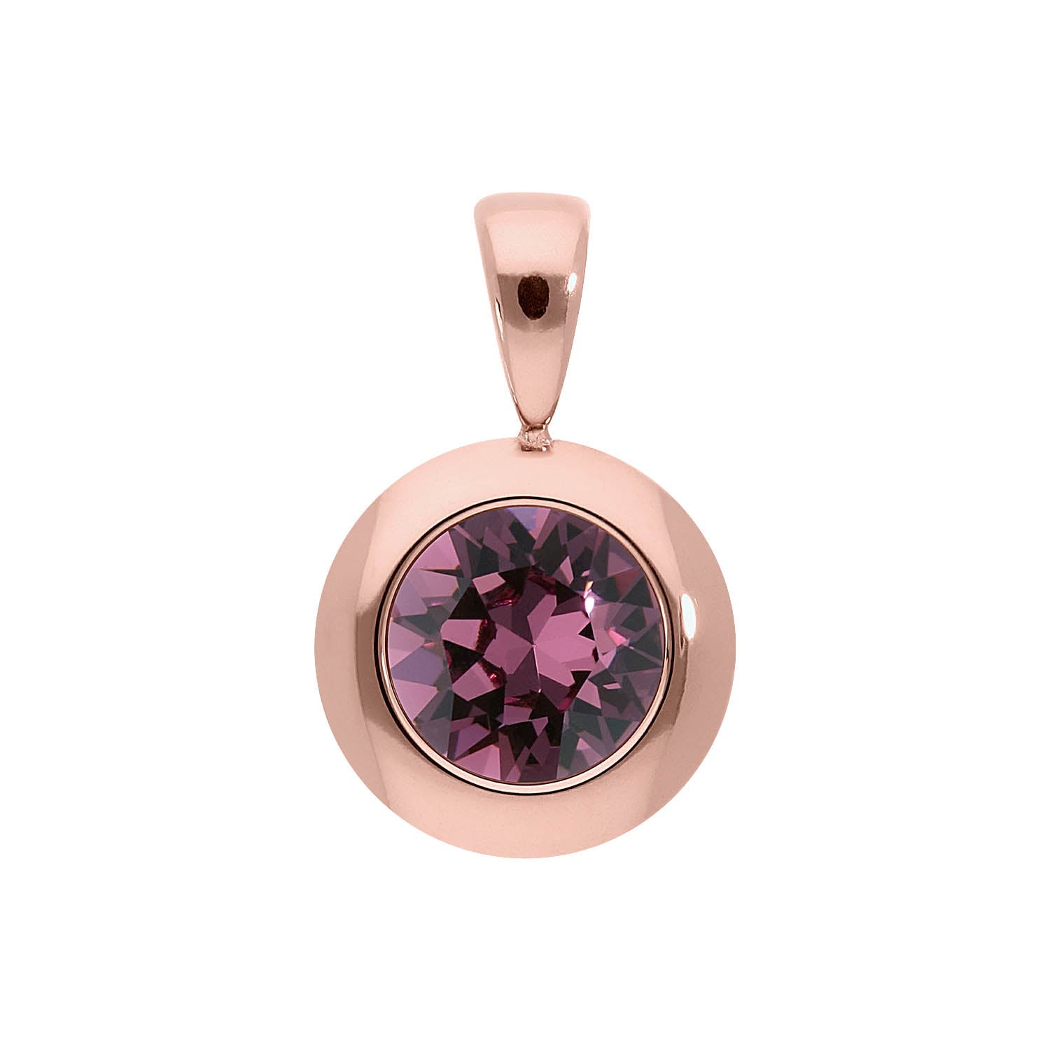 Tondo pendant 13 mm - Rose Gold