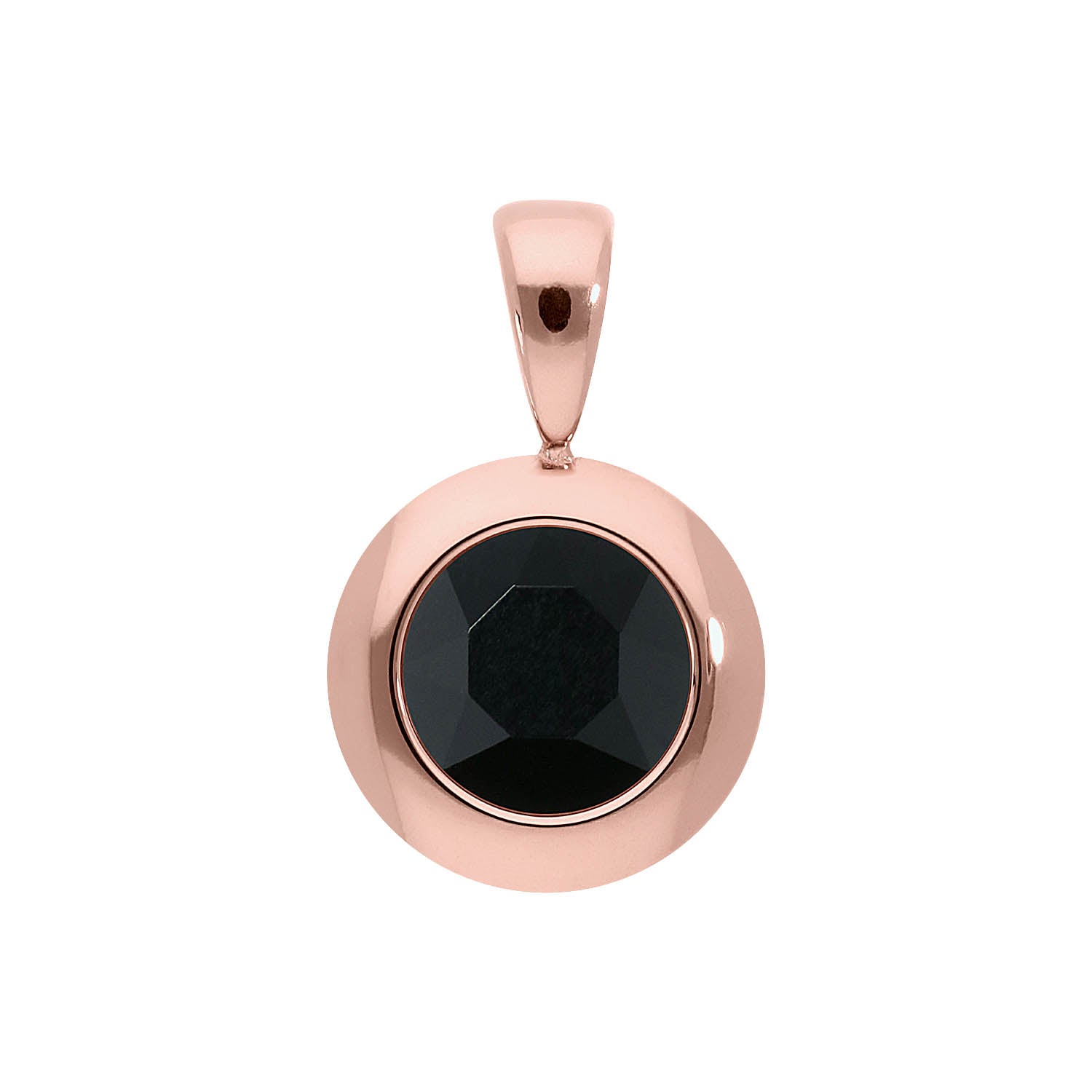 Tondo Anhänger 13 mm - Roségold jet