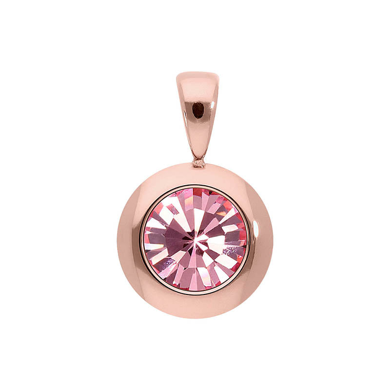 Tondo Anhänger 13 mm - Roségold Light Rose