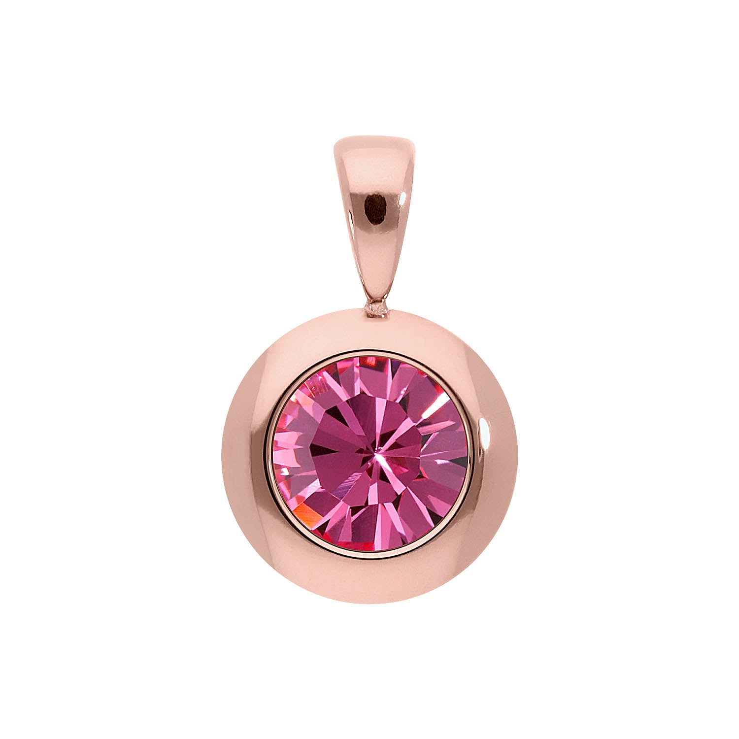 Tondo Anhänger 13 mm - Roségold rose