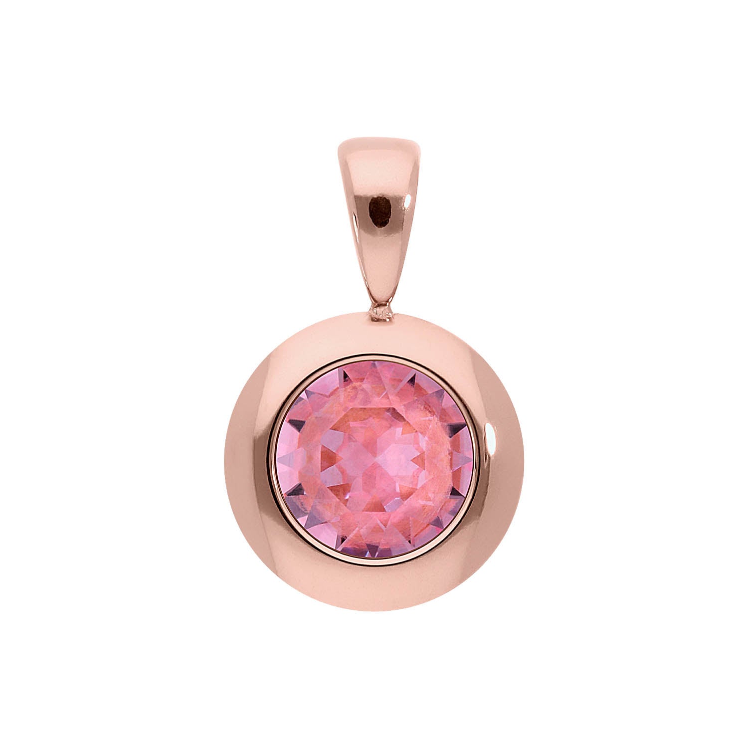 Tondo pendant 13 mm - Rose Gold