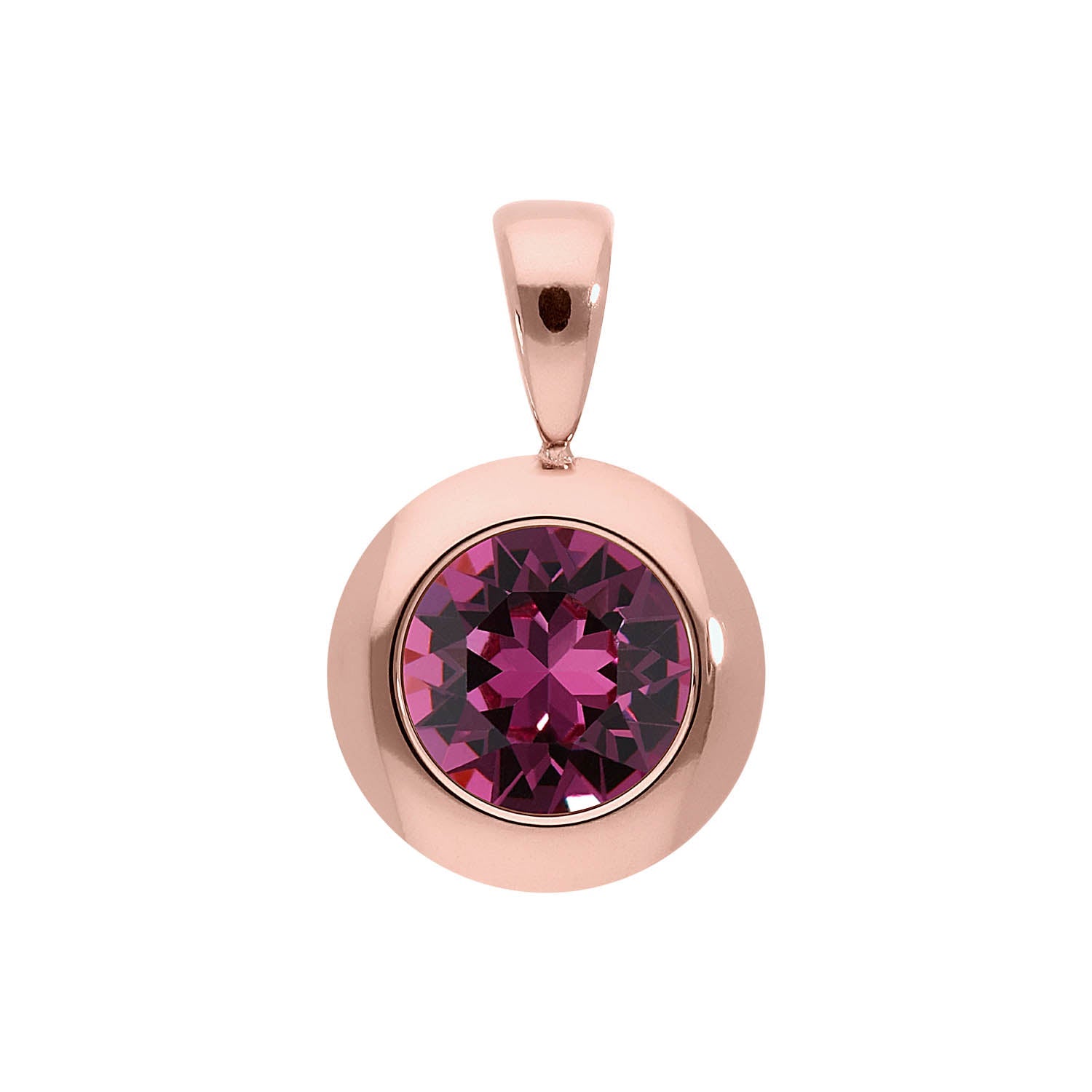 Tondo pendant 13 mm - Rose Gold