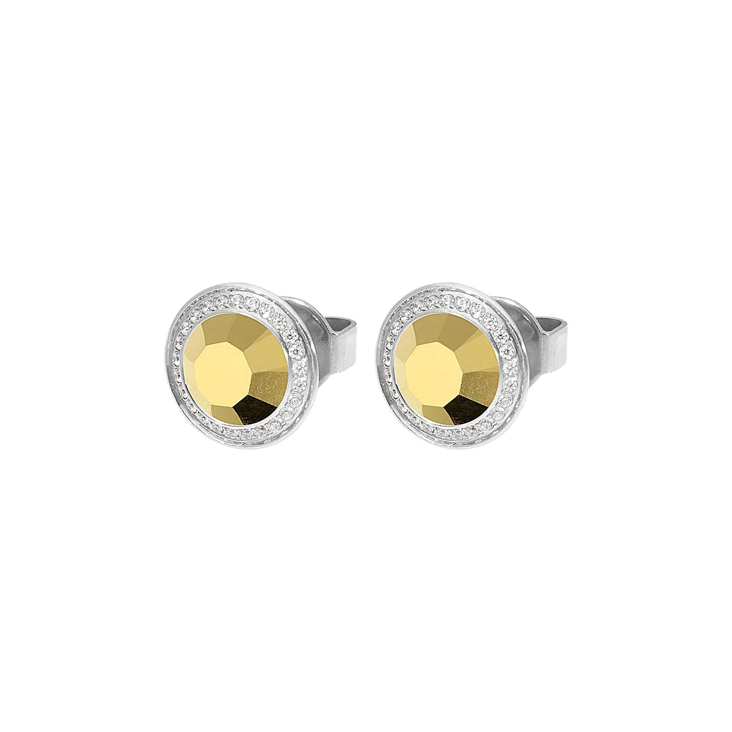 Tondo Deluxe Ohrstecker 9 mm - Silber