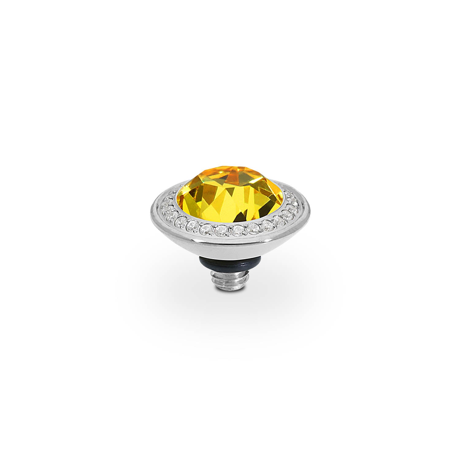 Tondo Deluxe Top 9 mm - Silber light topaz