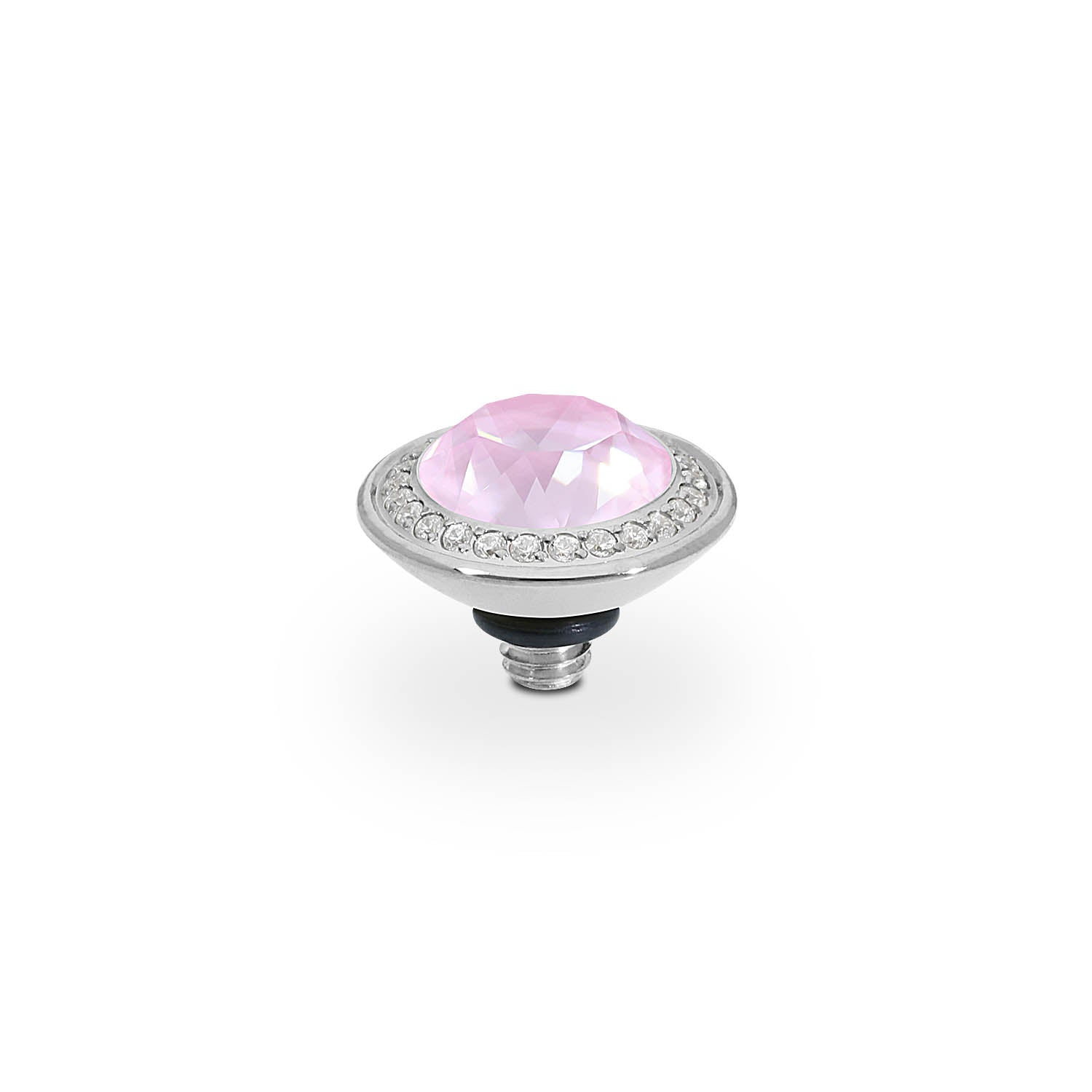 Tondo Deluxe Top 9 mm - Silber crystal soft rose ignite