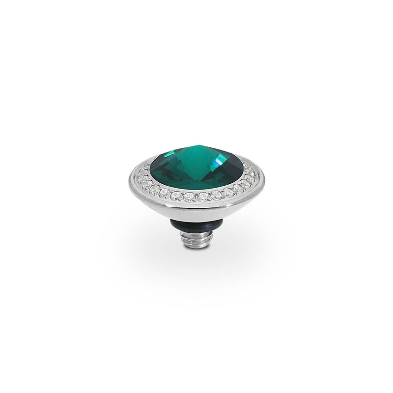 Tondo Deluxe Top 9 mm - Silber emerald