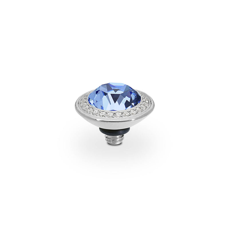 Tondo Deluxe Top 9 mm - Silber light sapphire