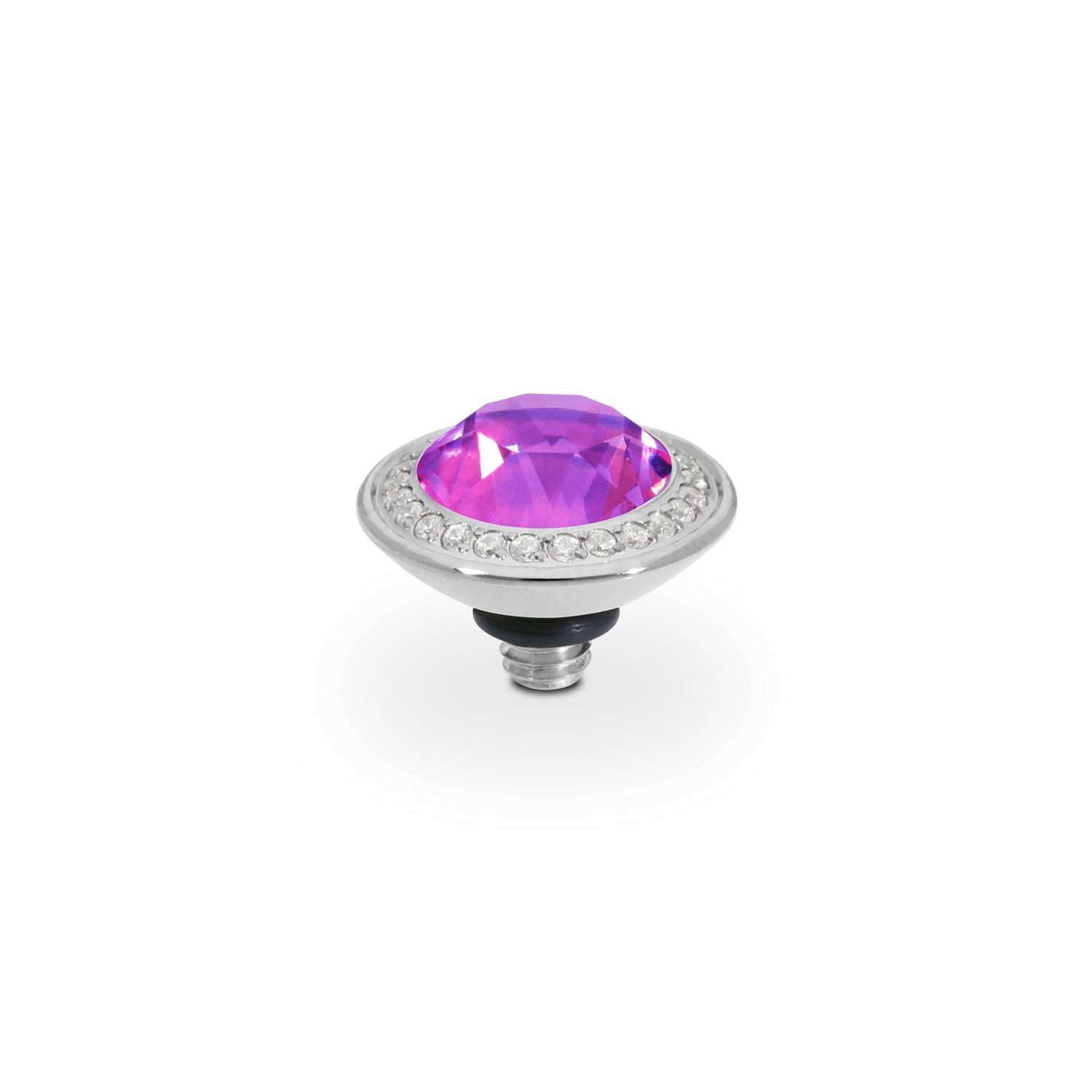 Tondo Deluxe Top 9 mm - Silber Crystal Electric Violet Ignite